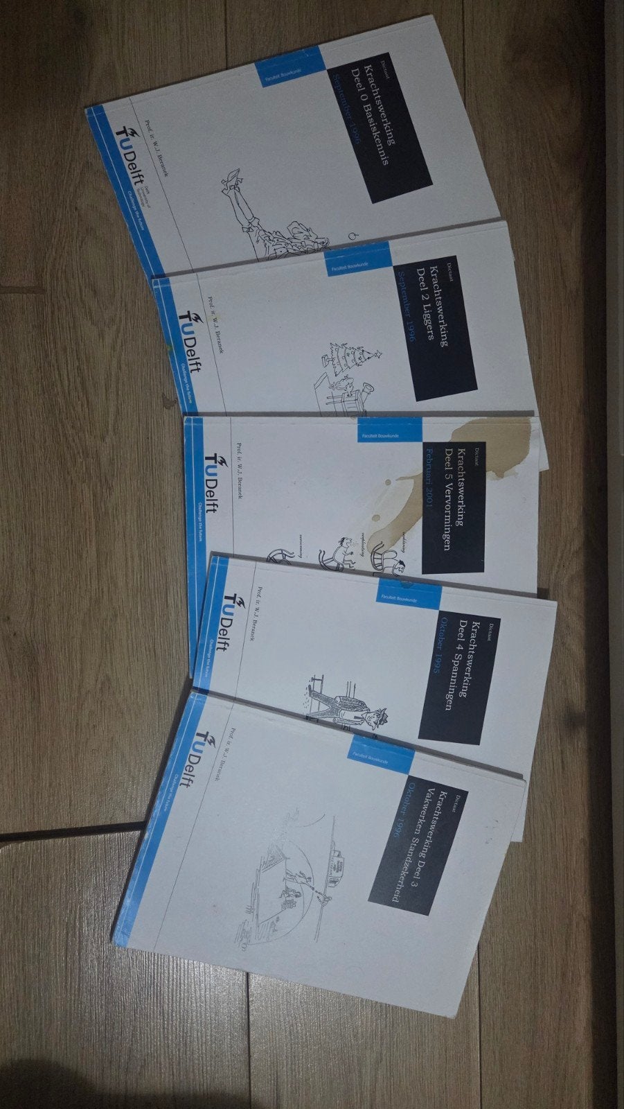 TU Delft Krachtswerking Boeken (5 delen), Gelezen, Ophalen of Verzenden, WO, Prof. dr. ir. W.J. Beranek