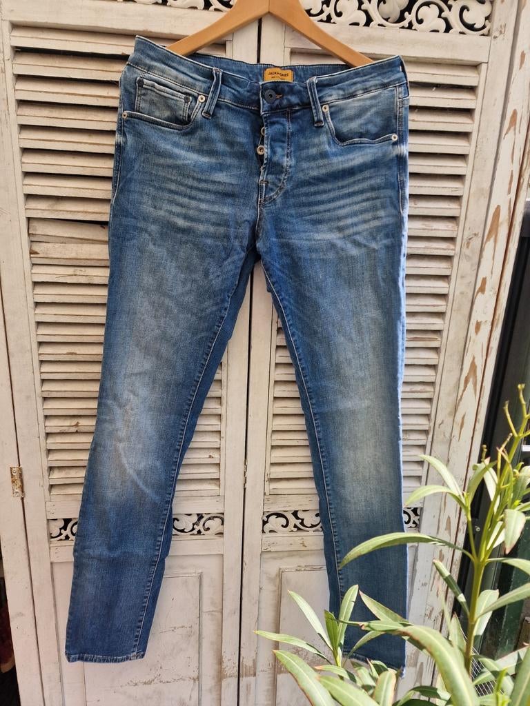 Jack & Jones Jeans - Maat W32/L36, Blauw, W32 (confectie 46) of kleiner, Ophalen of Verzenden, Zo goed als nieuw