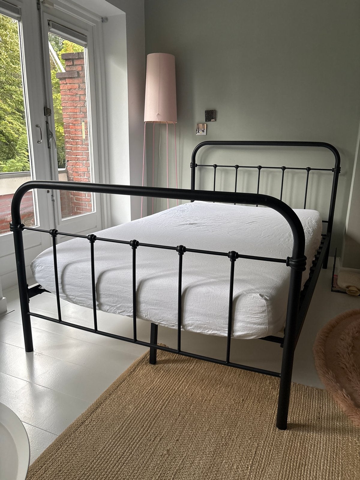 Imetalen twijfelaar bed 120  bij 200 cm . Zo goed als nieuw, Ophalen, Zo goed als nieuw, Twijfelaar, 120 cm