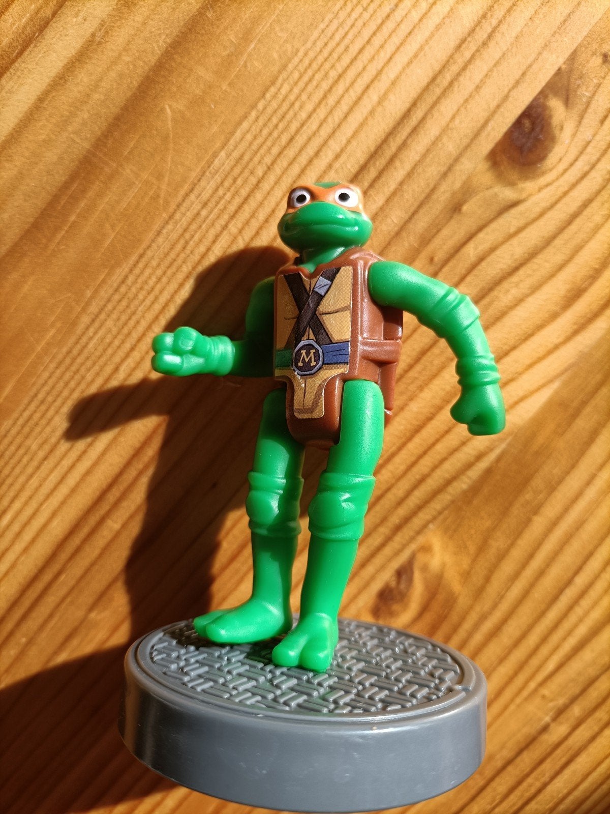 Burger King TMNT Michelangelo speelfiguur 9 cm, Ophalen of Verzenden, Zo goed als nieuw