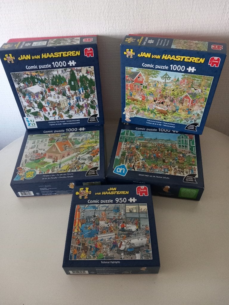 van Haasteren Puzzels, Hobby en Vrije tijd, Ophalen, 500 t/m 1500 stukjes, Zo goed als nieuw, Legpuzzel