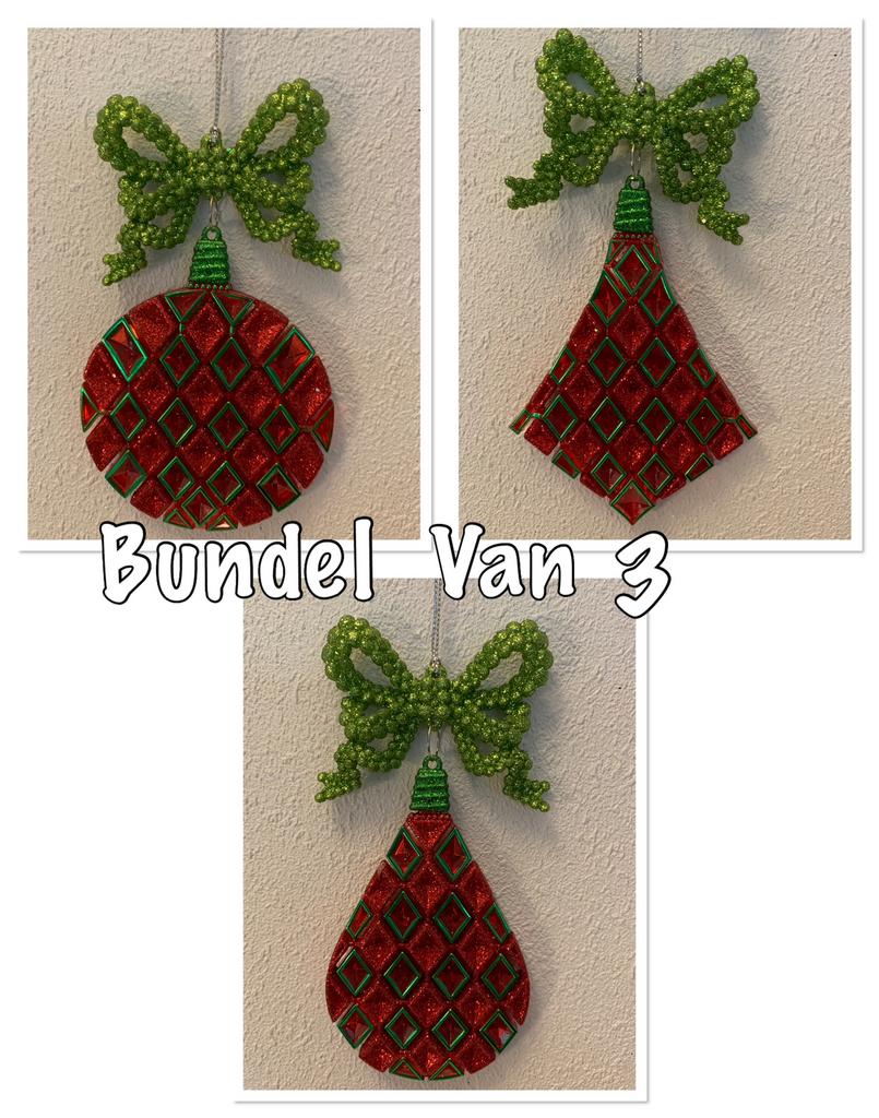 Set van 3 kerst hangers, Ophalen of Verzenden, Nieuw