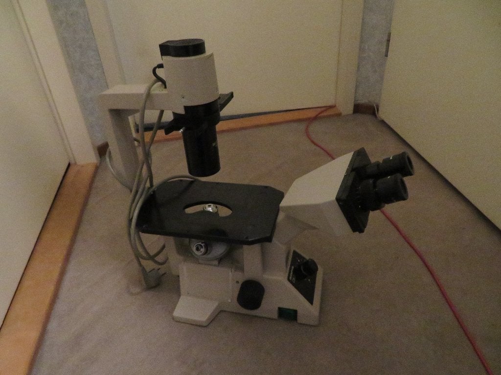 microscoop Olympus omkeermicroscoop, Audio, Tv en Foto, Ophalen of Verzenden, Zo goed als nieuw, Biologische microscoop