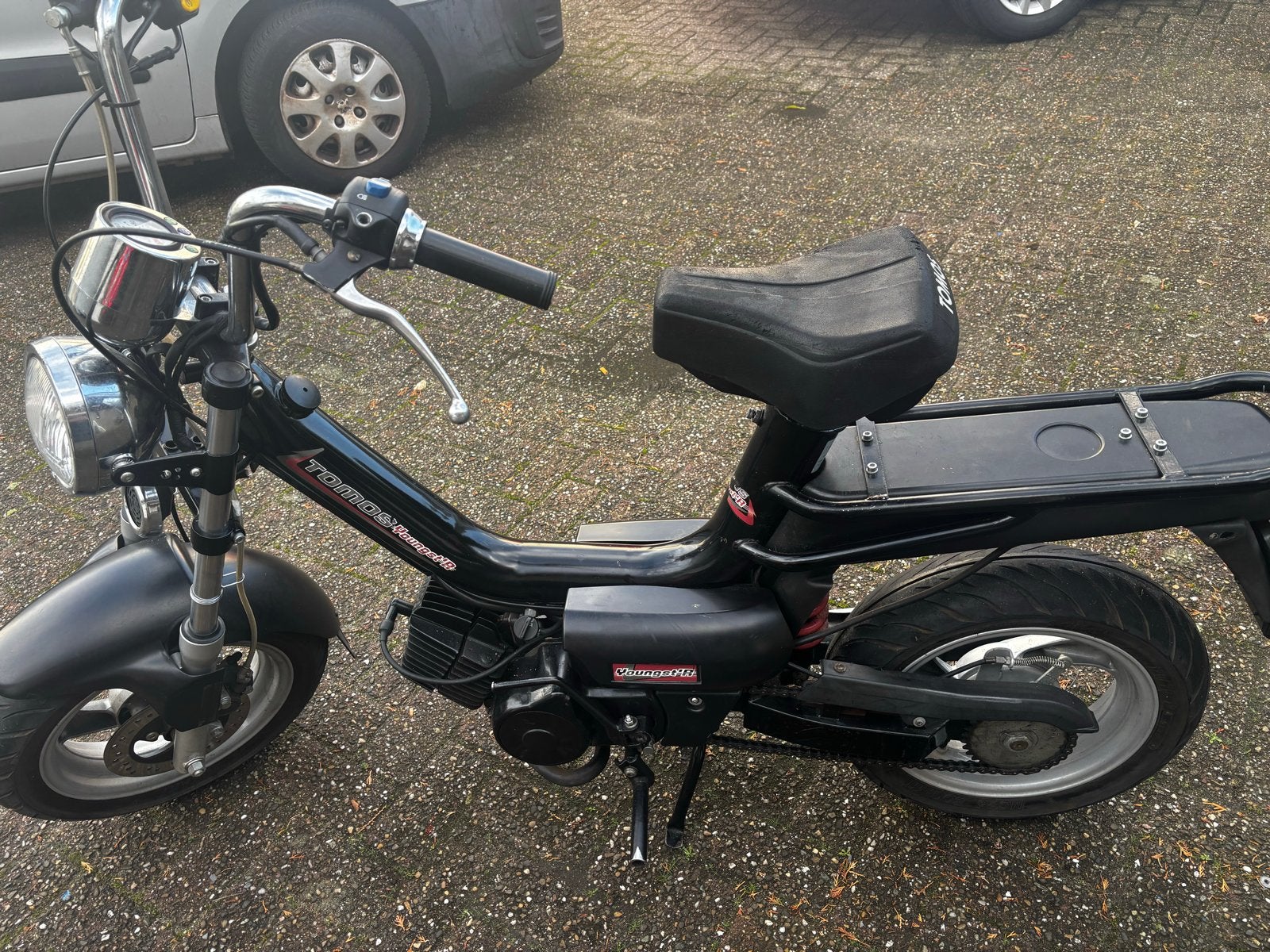 Tomos Youngster bromfiets - Zwart, goed onderhouden, Fietsen en Brommers, Ophalen of Verzenden, Gebruikt, Maximaal 45 km/u