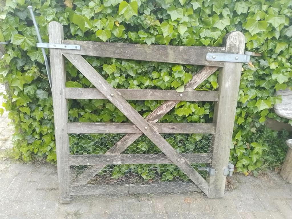 Eiken Engelse poort / hek, Ophalen, Gebruikt, Hout, Tuinhek