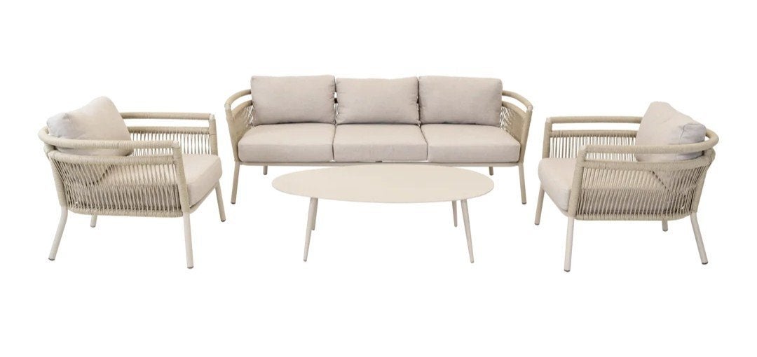 Loungeset: 2 loungestoelen en loungebank, Tuin en Terras, Tuinsets en Loungesets, Ophalen, Zo goed als nieuw, Loungeset, Bank