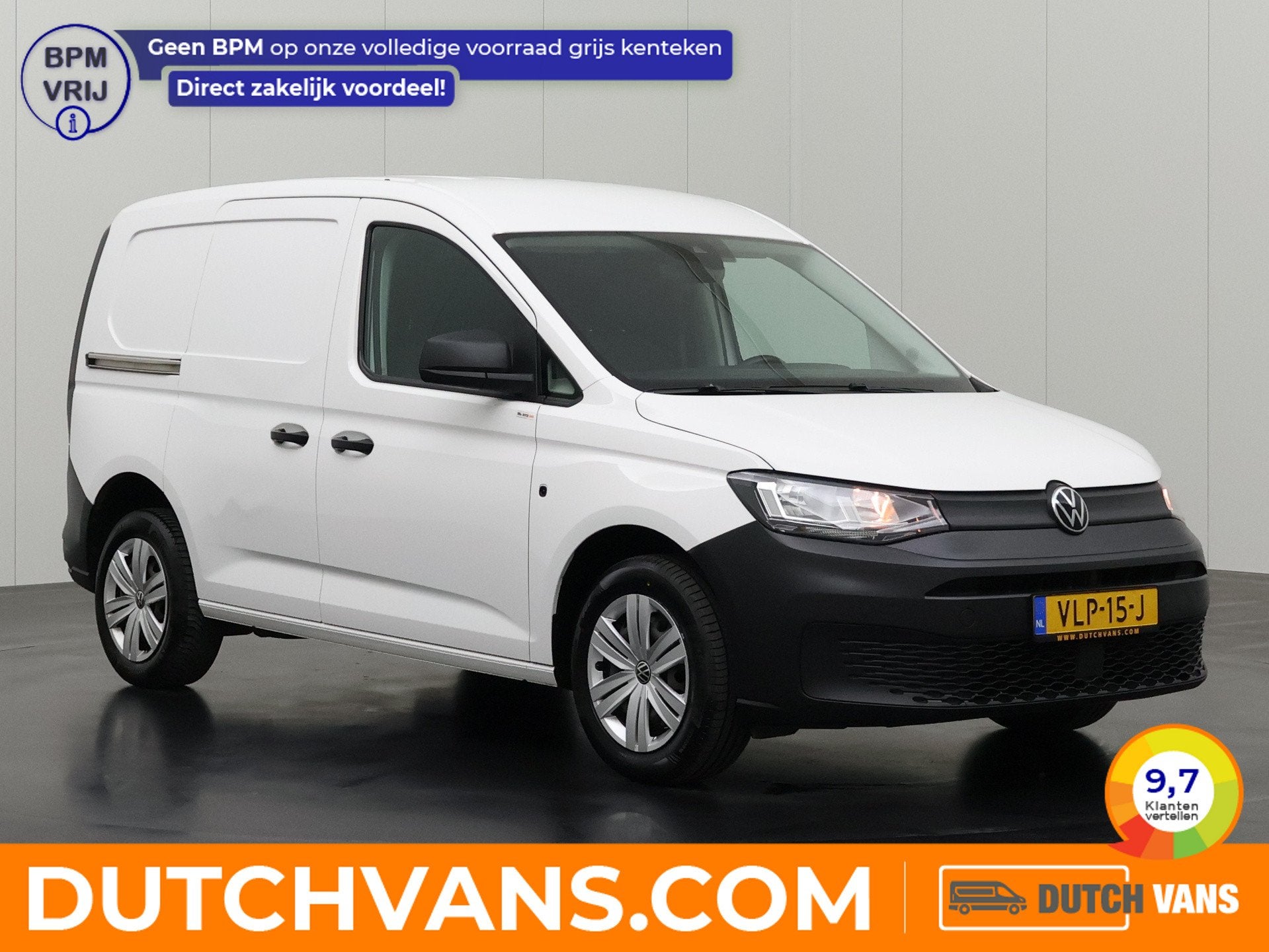 Volkswagen Caddy 2.0TDI 122PK DSG Automaat | Multimedia | Na, Auto's, Bestelauto's, Stof, Gebruikt, 4 cilinders, Volkswagen