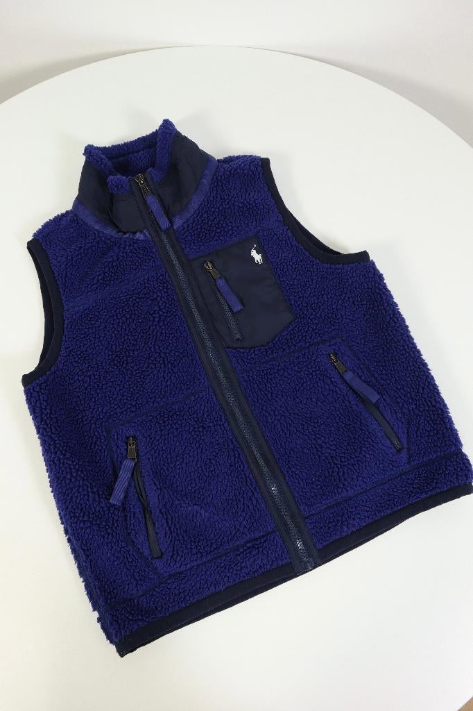 Ralph Lauren teddy bodywarmer - XS, Kleding | Heren, Bodywarmers, Blauw, Ralph Lauren, Ophalen of Verzenden, Zo goed als nieuw