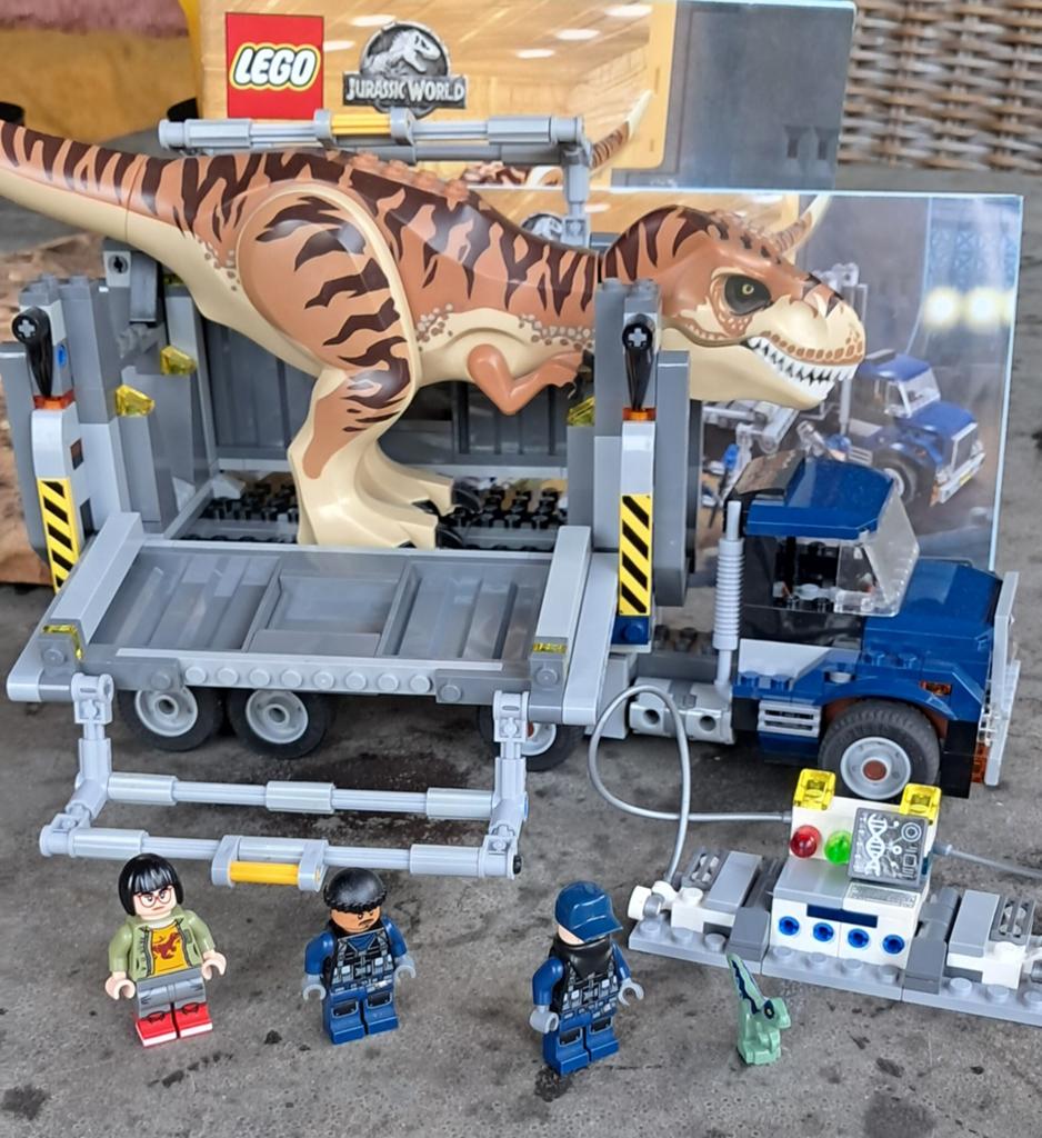 LEGO Jurassic World 75933 T. Rex Transport met boekjes, Compleet, Jurassic World, Lego, Ophalen of Verzenden