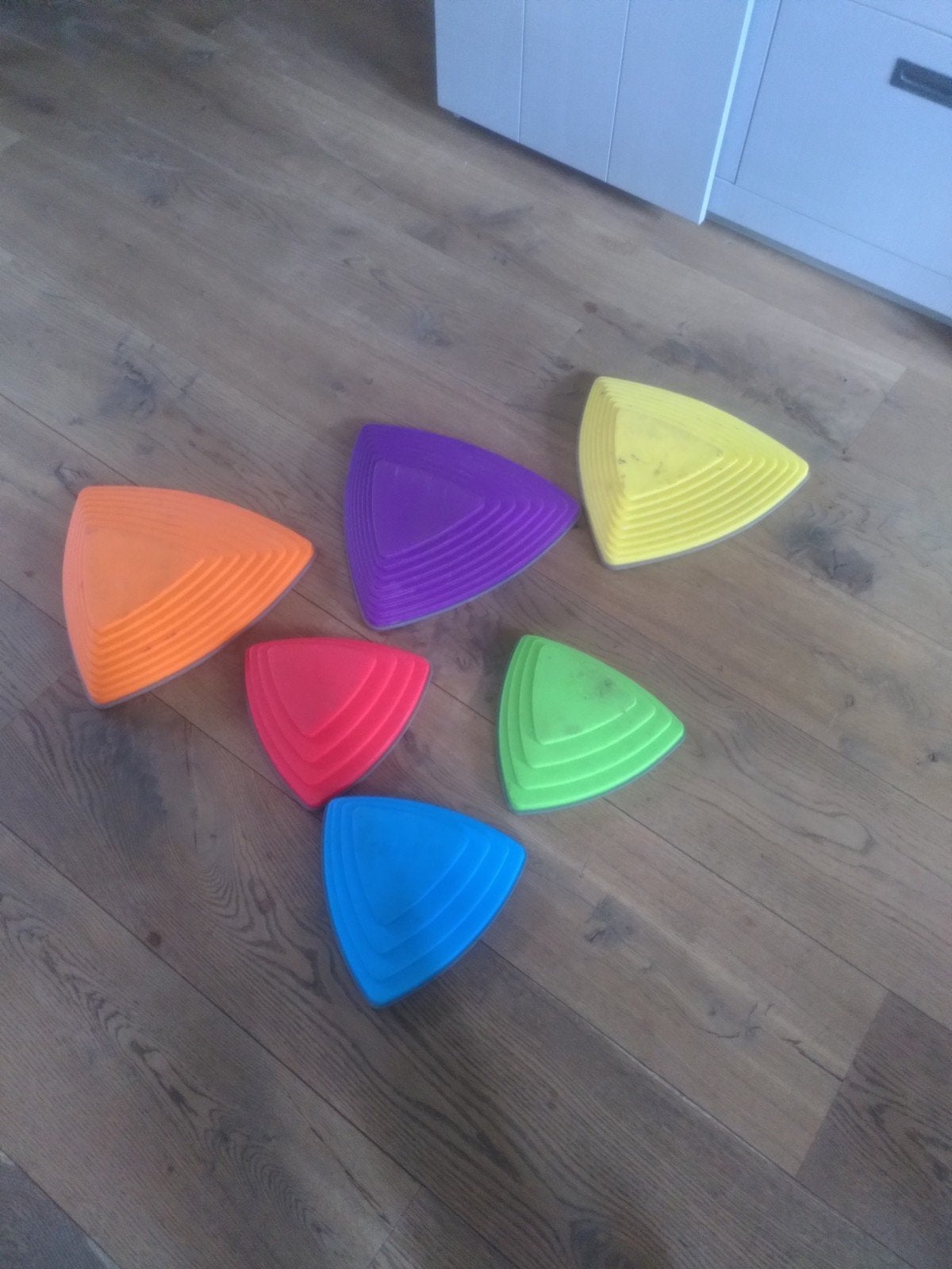 Gonge stapstenen 6 stuks, Ophalen of Verzenden, Gebruikt, Jongen of Meisje