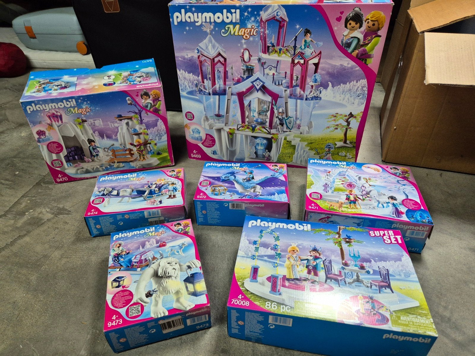 playmobil magic alle setjes. Frozen achtig., Ophalen, Gebruikt, Complete set, Kasteel/Fort