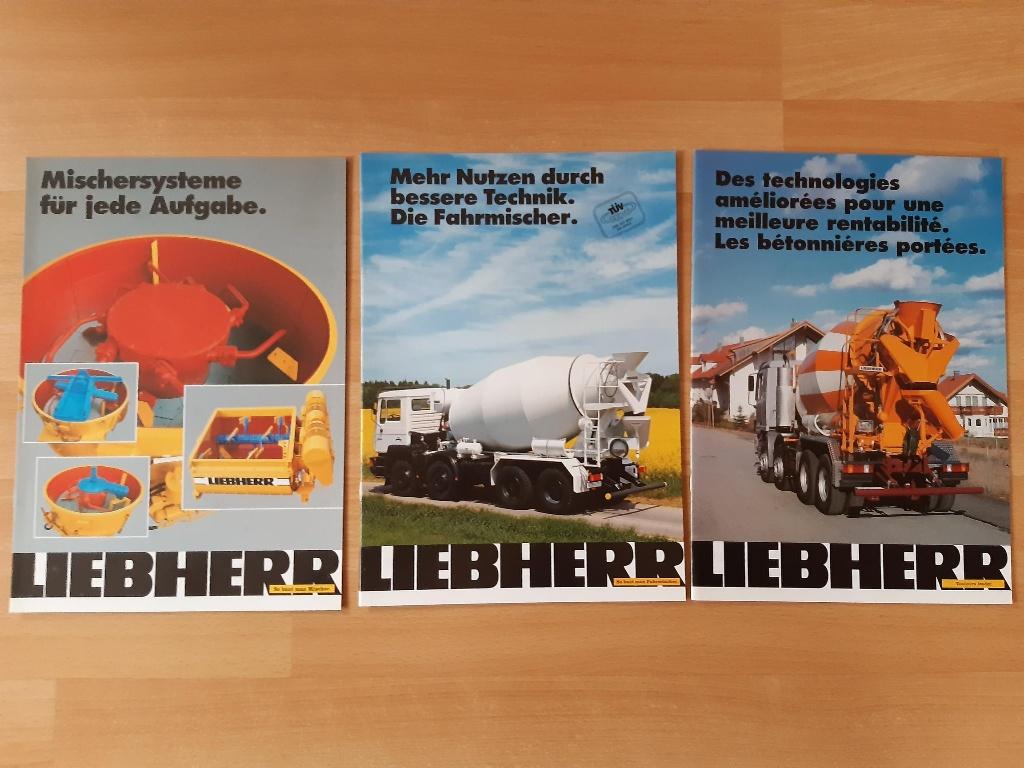 folder Liebherr betonmixer, Ophalen of Verzenden, Zo goed als nieuw, Folder