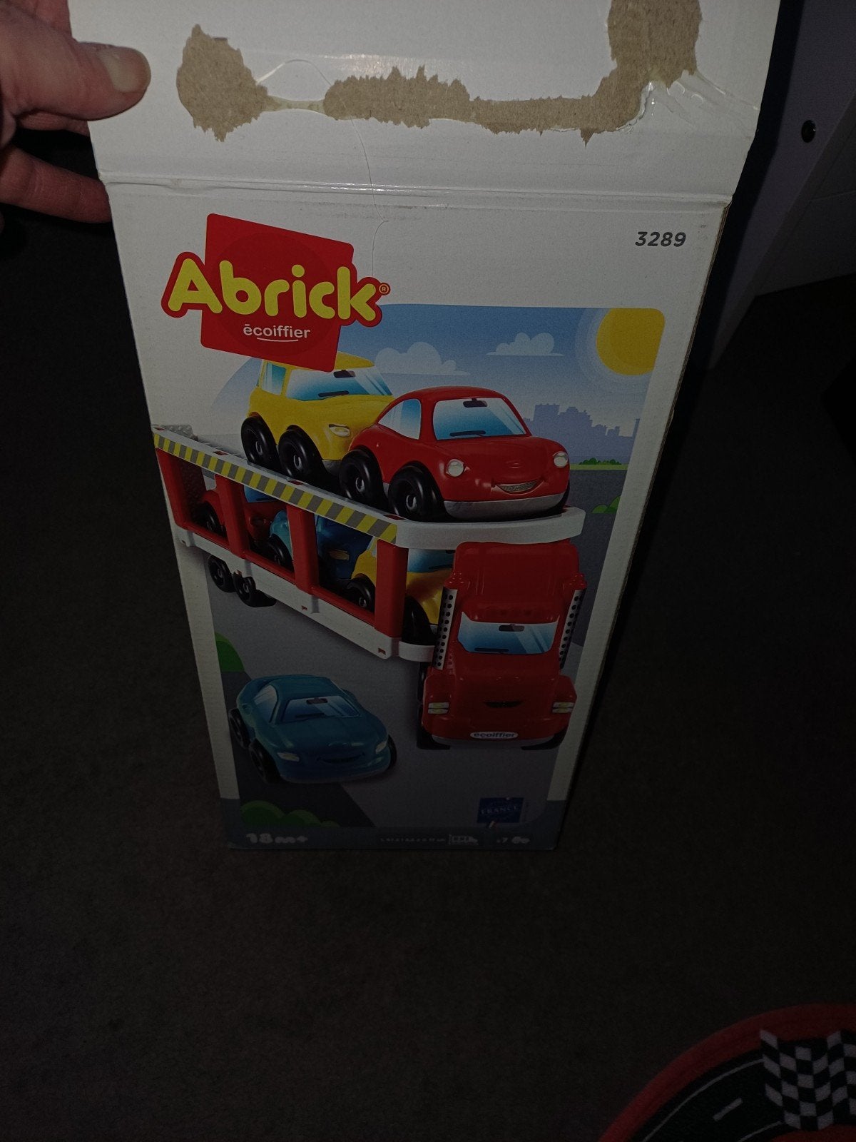 Abrick Vrachtwagen met Oplegger en Auto's - Nieuwstaat, Ophalen of Verzenden