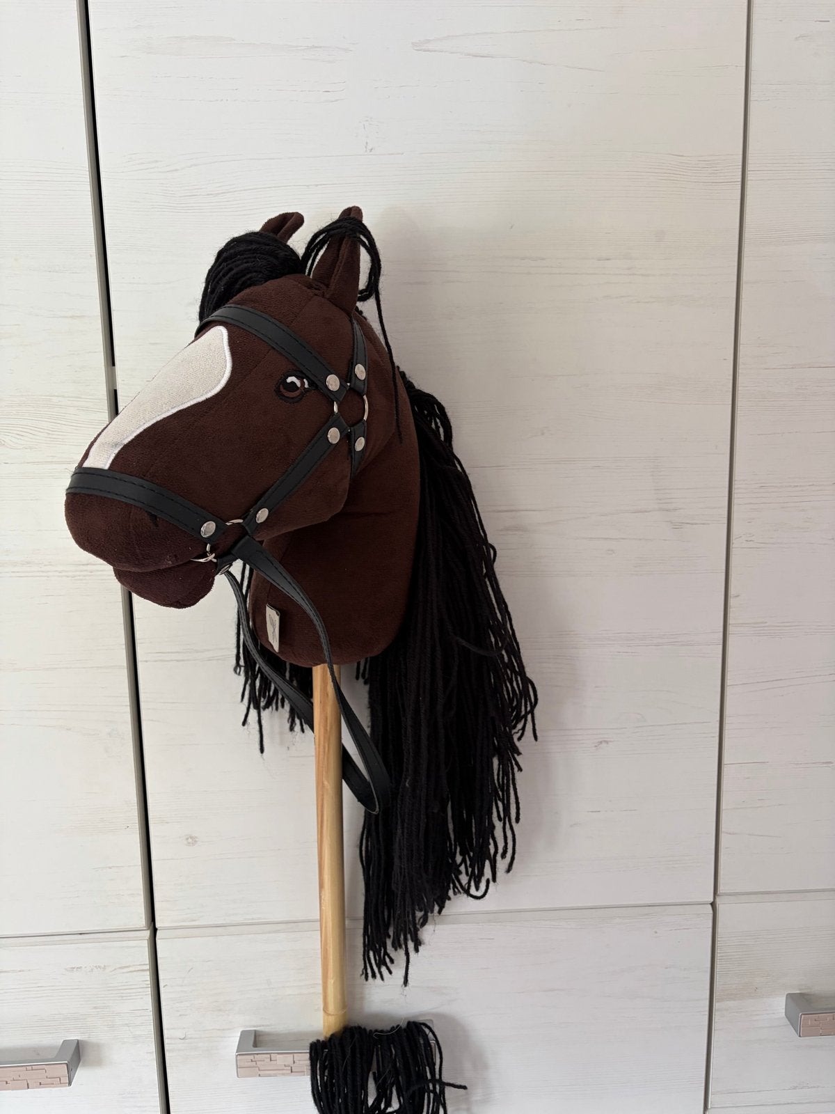 Hobbyhorse / Stokpaardje bruin met hoofdstel, Ophalen, Gebruikt, Jongen of Meisje