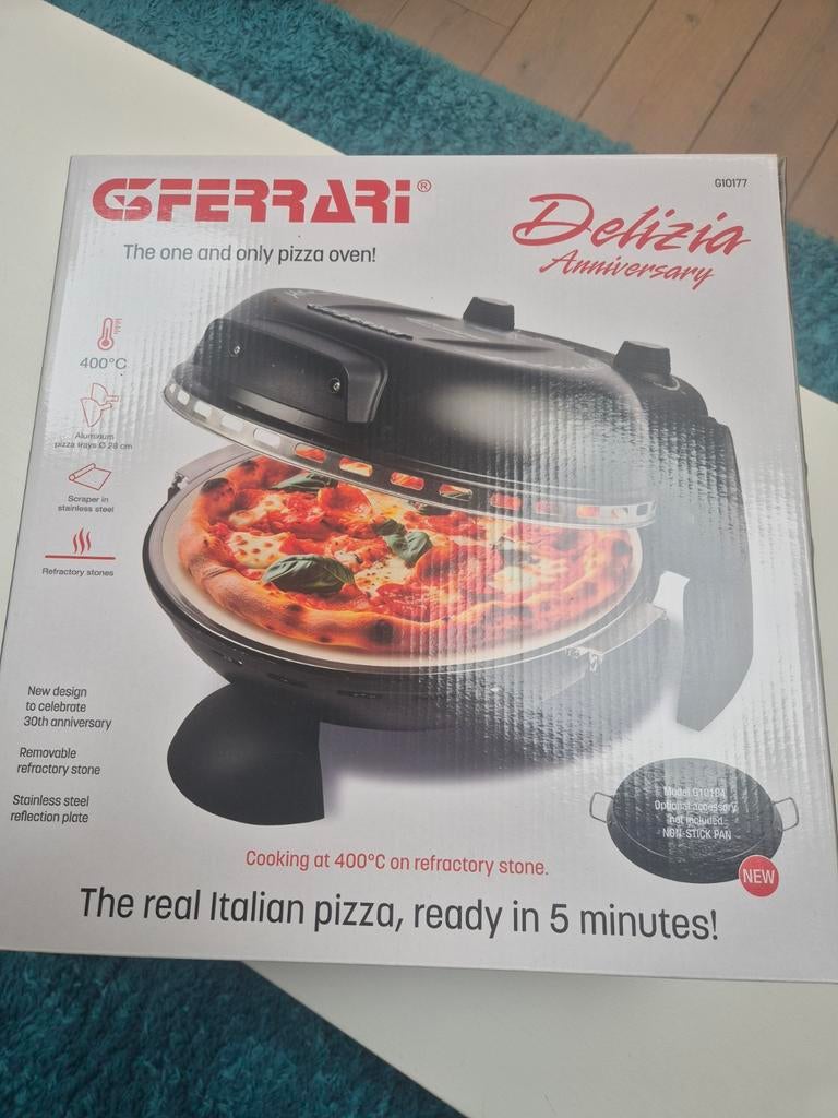 G3 Ferrari Delizia Anniversary Pizzaoven - Nieuw in doos, Witgoed en Apparatuur, Ovens, Minder dan 45 cm, Overige merken, Minder dan 45 cm