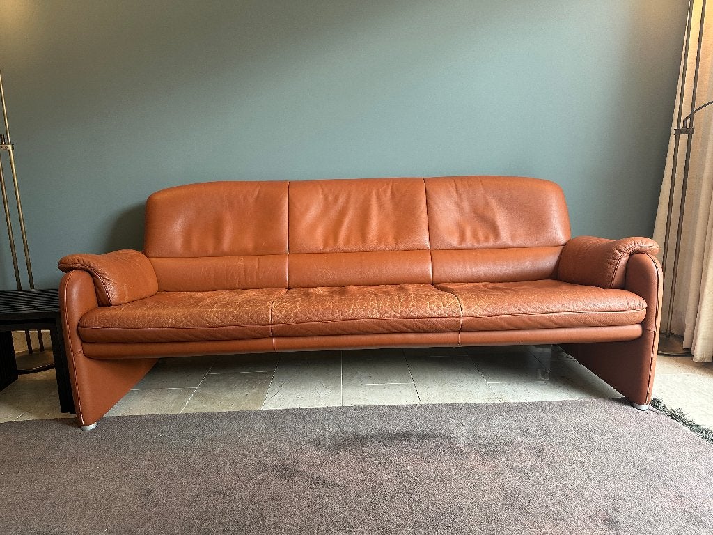 Prachtige Desede bankstel, Huis en Inrichting, Gebruikt, Rechte bank, 200 tot 250 cm, Vierpersoons of meer