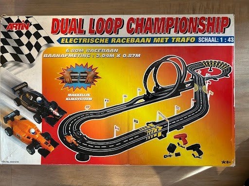 Artin Dual Loop Championship Racebaan (6.80m), Overige merken, Racebaan, Ophalen of Verzenden, Zo goed als nieuw
