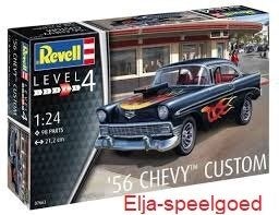 Revell I : 24 Chevy Customs ( 1956 ) NR 7663 modelbouw auto, Auto, Revell, Groter dan 1:32, Nieuw