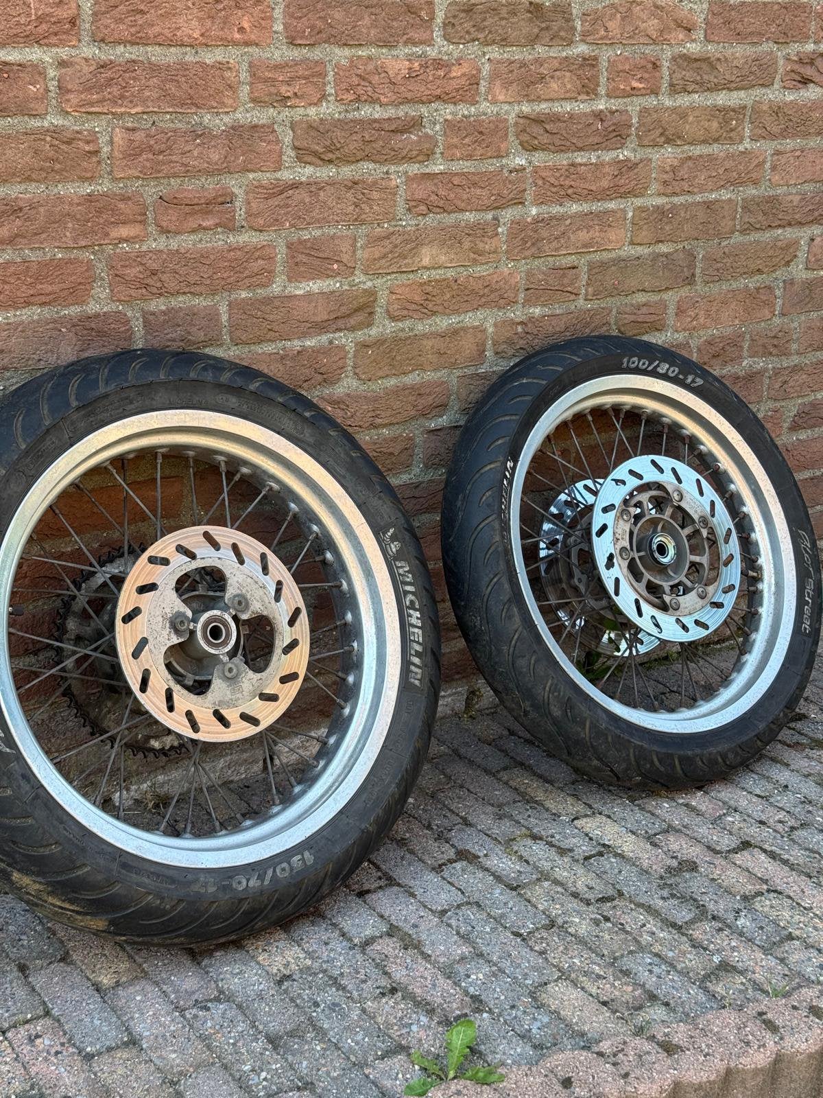 Spaak Velgen set Derbi senda DRD 03 met dubbele remschijf, Ophalen of Verzenden, Overige typen