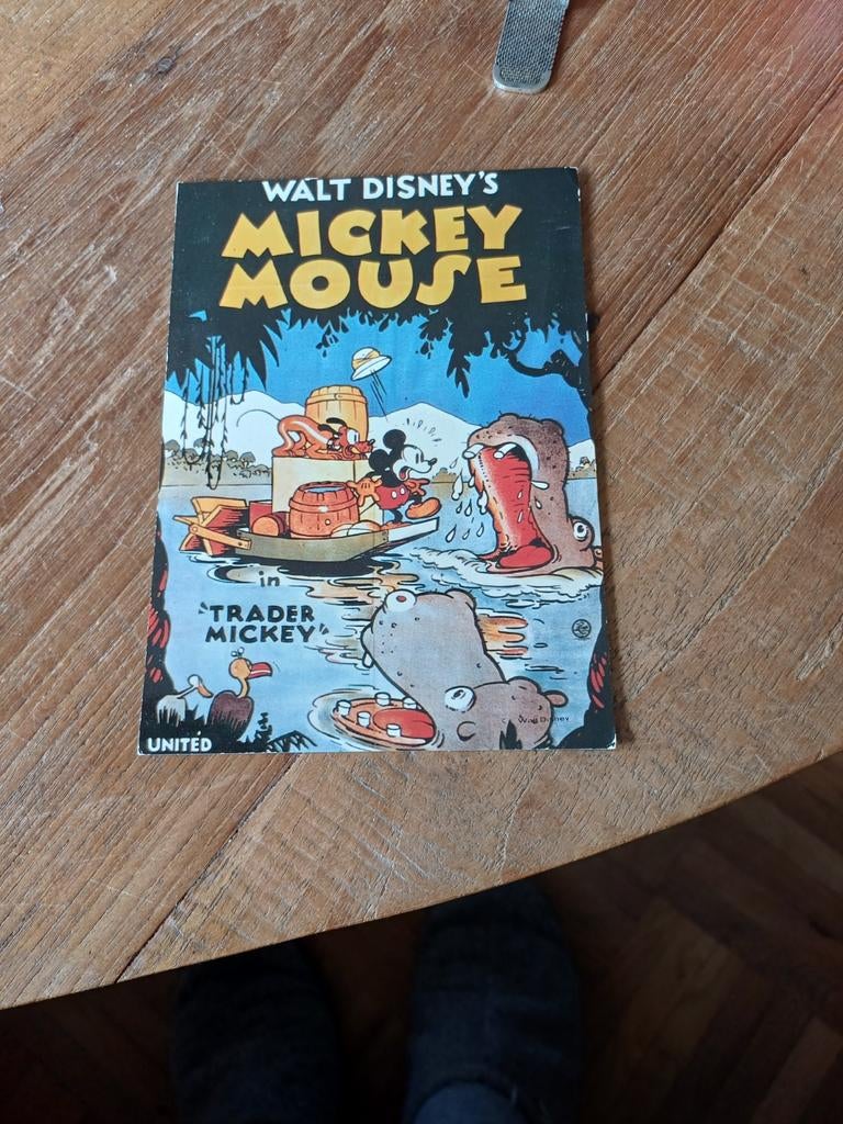 Ansichtkaart Mickey Mouse gelopen, Ophalen of Verzenden, Mickey Mouse, Zo goed als nieuw
