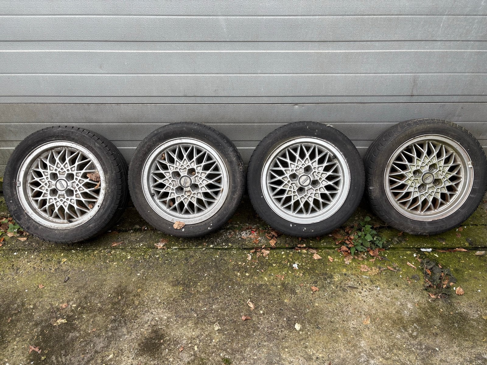 BBS RA 15 inch velgen met Goodyear banden 4x100, Ophalen, Gebruikt, 15 inch, Banden en Velgen