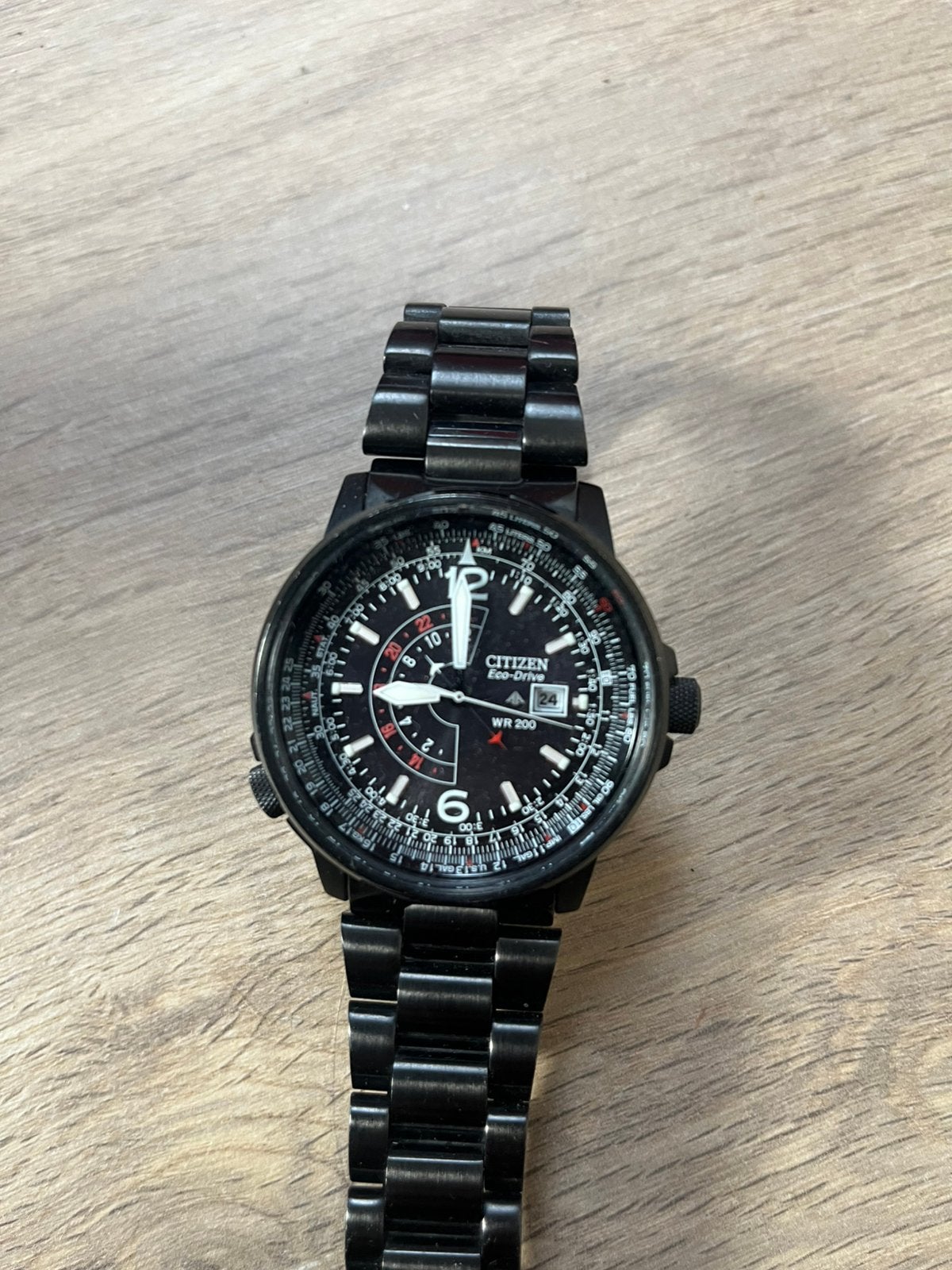 Citizen ecodrive wr200 solar, Ophalen of Verzenden, Zo goed als nieuw, Staal, Citizen