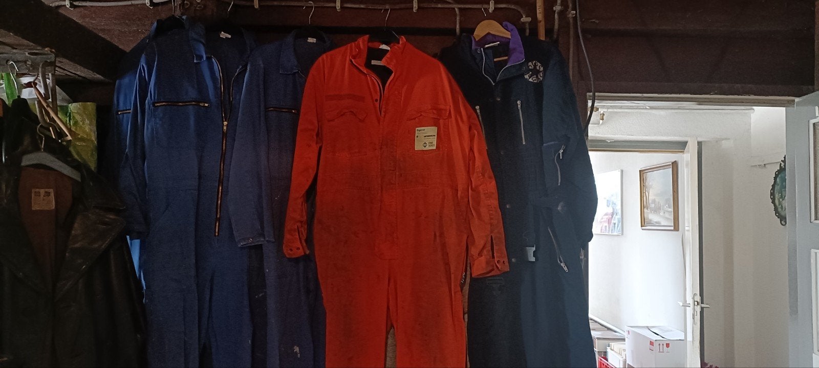 blauwe  overals KLM en oranje maten 48 tm 56, Tuin en Terras, Werkkleding, Dames, KLM, Overall, Ophalen of Verzenden