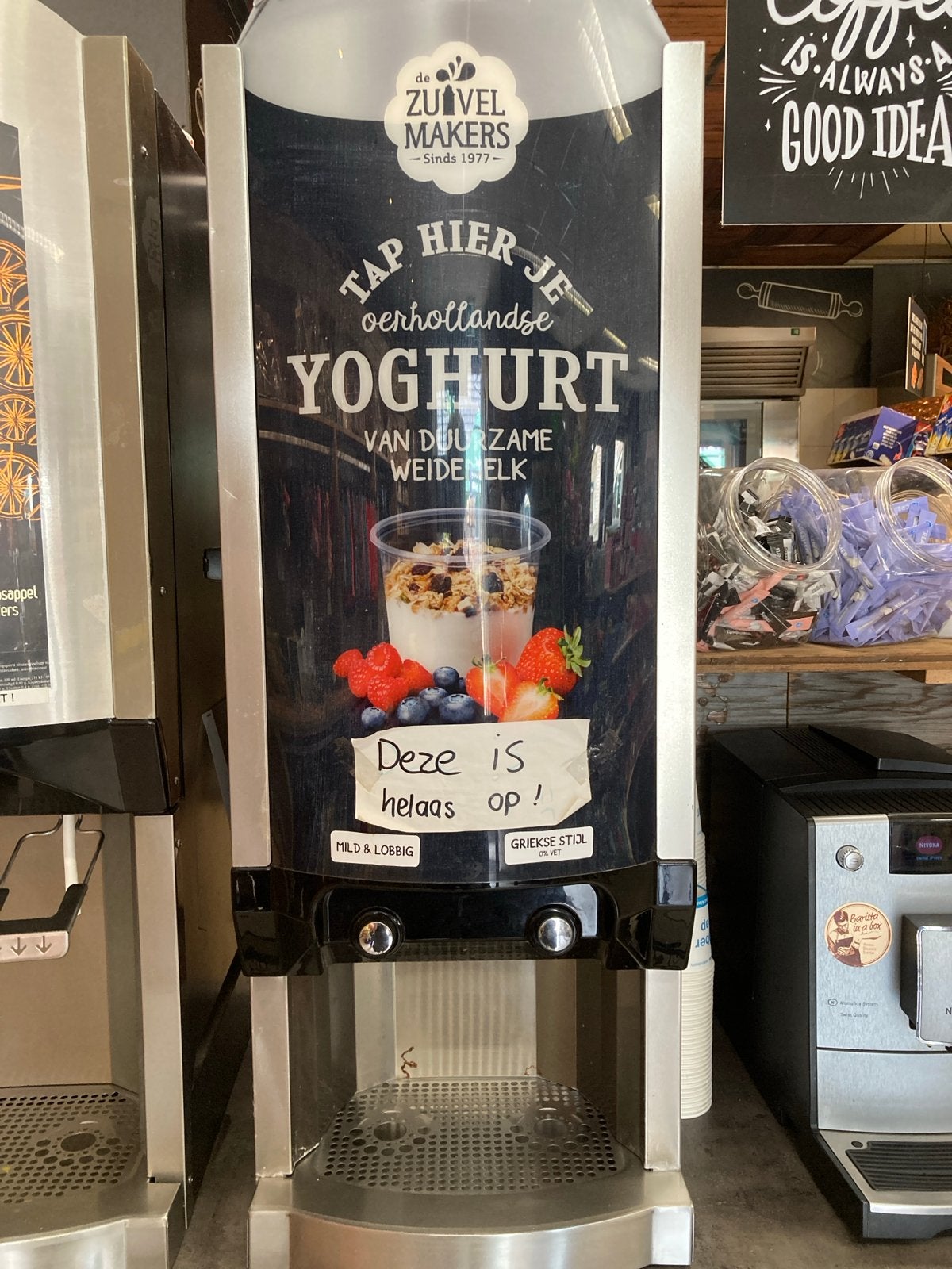 Yoghurt Tapmachine - De Zuivelmakers, Ophalen, Gebruikt