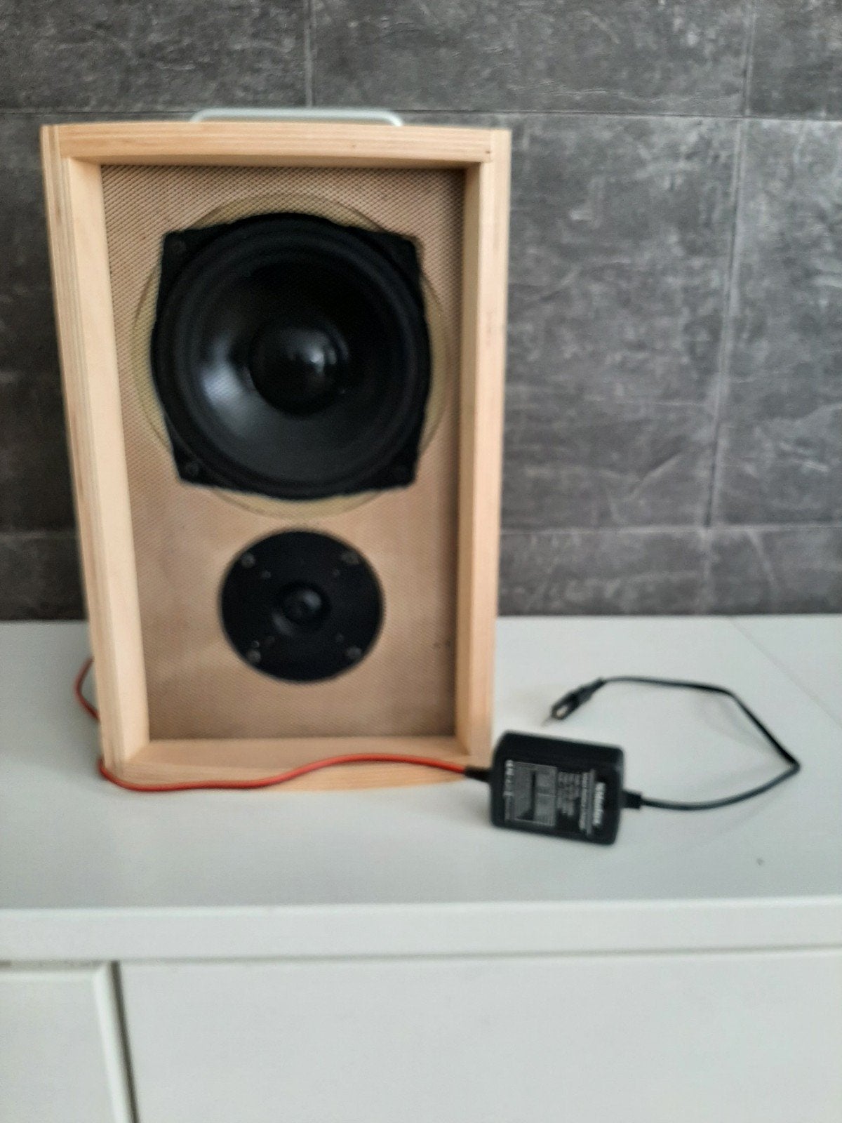 Zelfbouw geluidsbox met handvat en adapter, Gebruikt, Inclusief oplader, Overige typen, Minder dan 60 watt