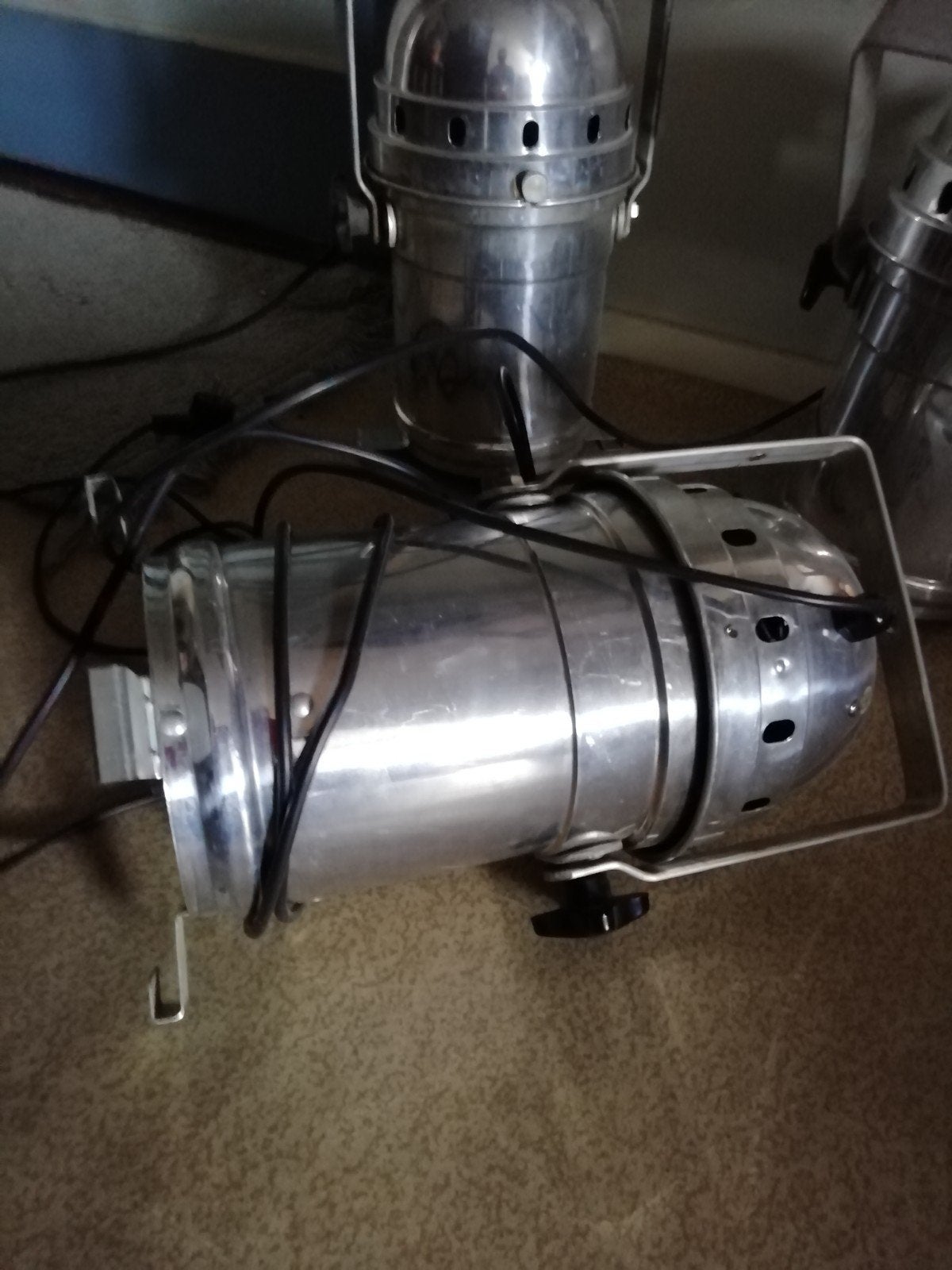 Set van 3 vintage theater/studio lampen, Ophalen of Verzenden, Gebruikt