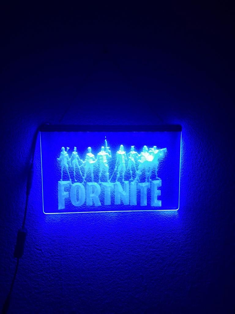 Fotnite led sign blauw, Ophalen