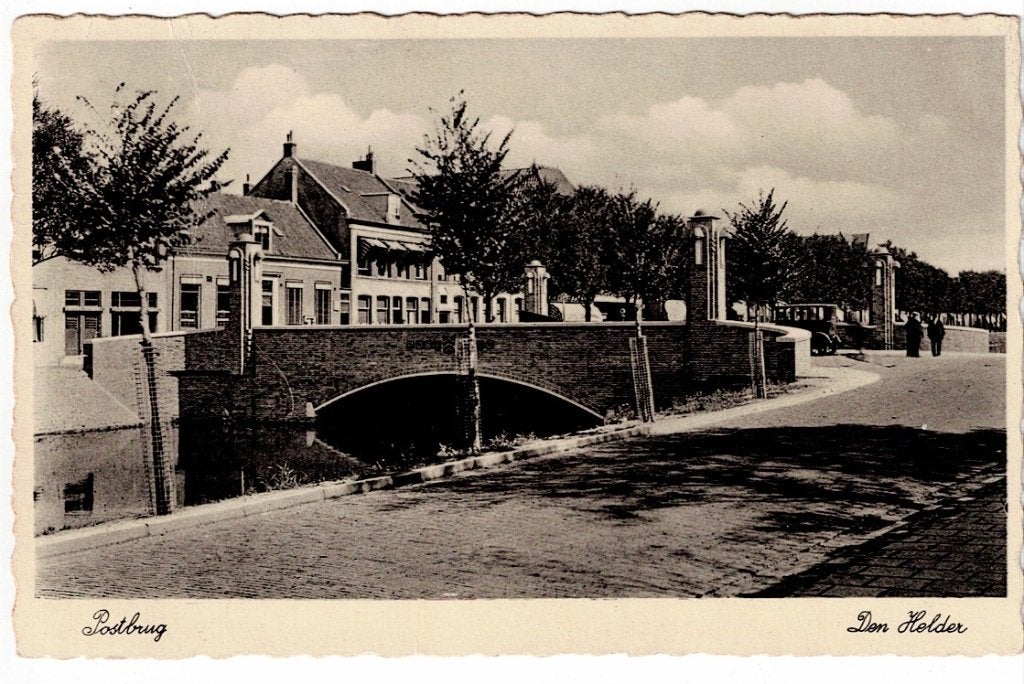 Den Helder 1937. De Postbrug., Ophalen of Verzenden, 1920 tot 1940, Noord-Holland