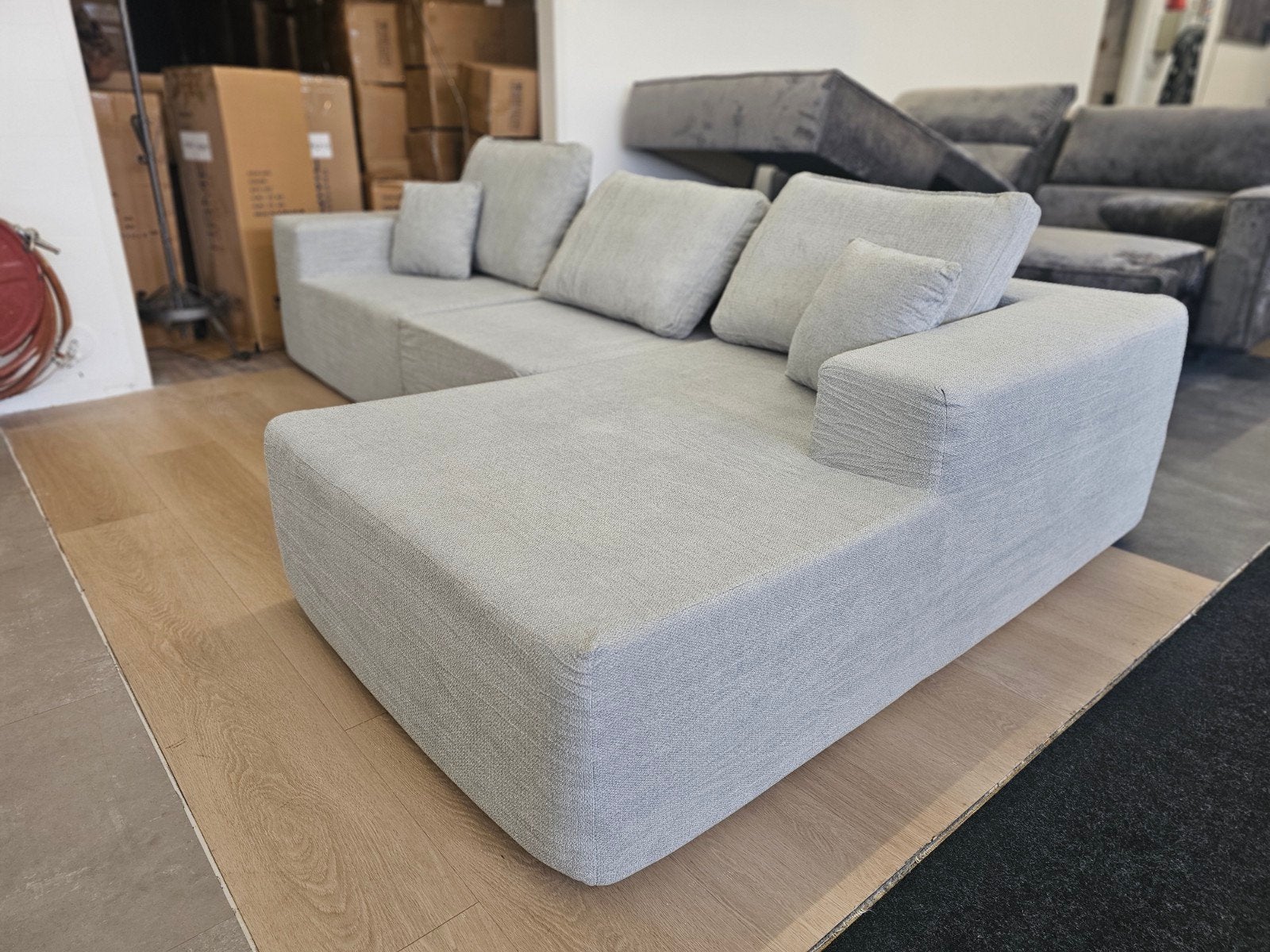 Vaccum verpakte hoekbank, Ophalen, 125 cm of meer, Nieuw, 125 cm of meer