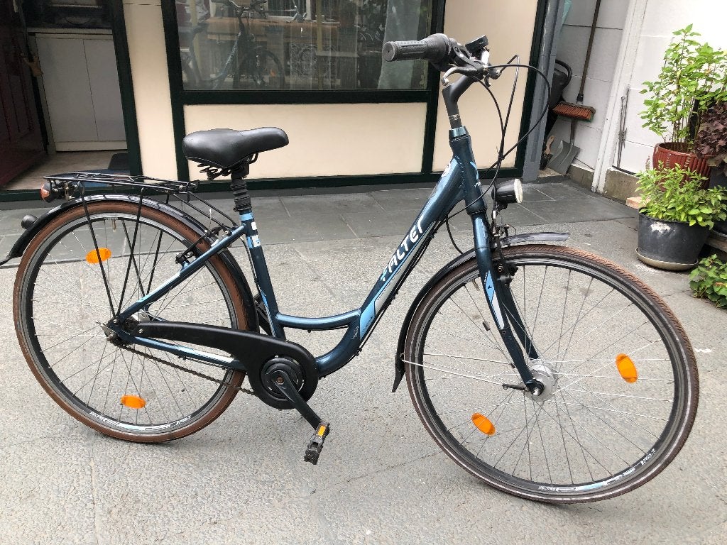 Damefiets merk Falter., Velgrem, (Extra) lage instap, Zo goed als nieuw, Minder dan 47 cm