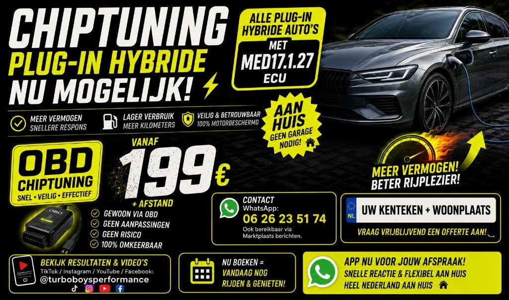 Chiptuning Plug-in Hybride via OBD | Vanaf €199 | Aan Huis, Auto diversen, Tuning en Styling, Ophalen