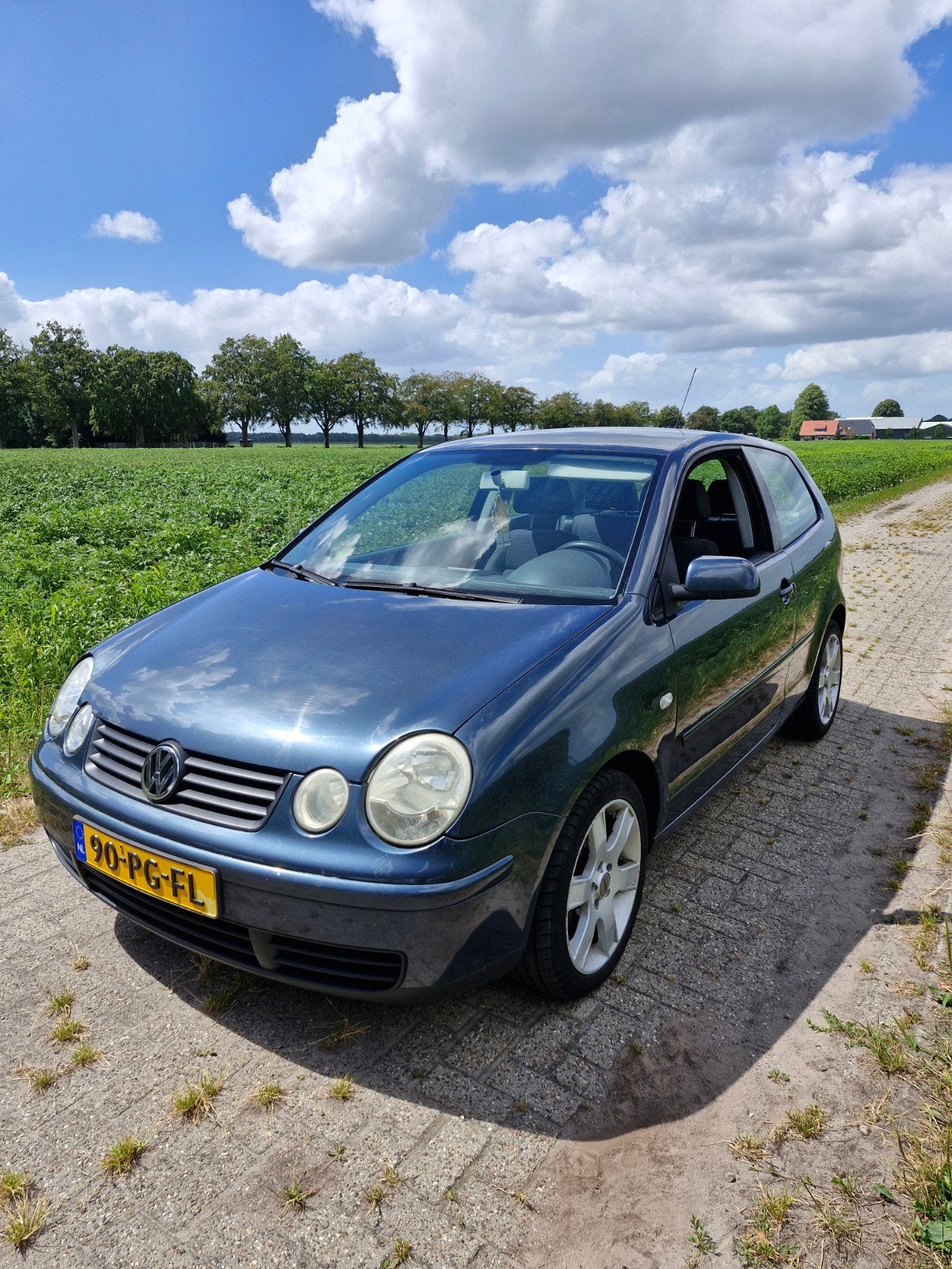 Volkswagen Polo 1.4 55KW 2004 Blauw, Auto's, Volkswagen, Voorwielaandrijving, 4 cilinders, Blauw, Handgeschakeld