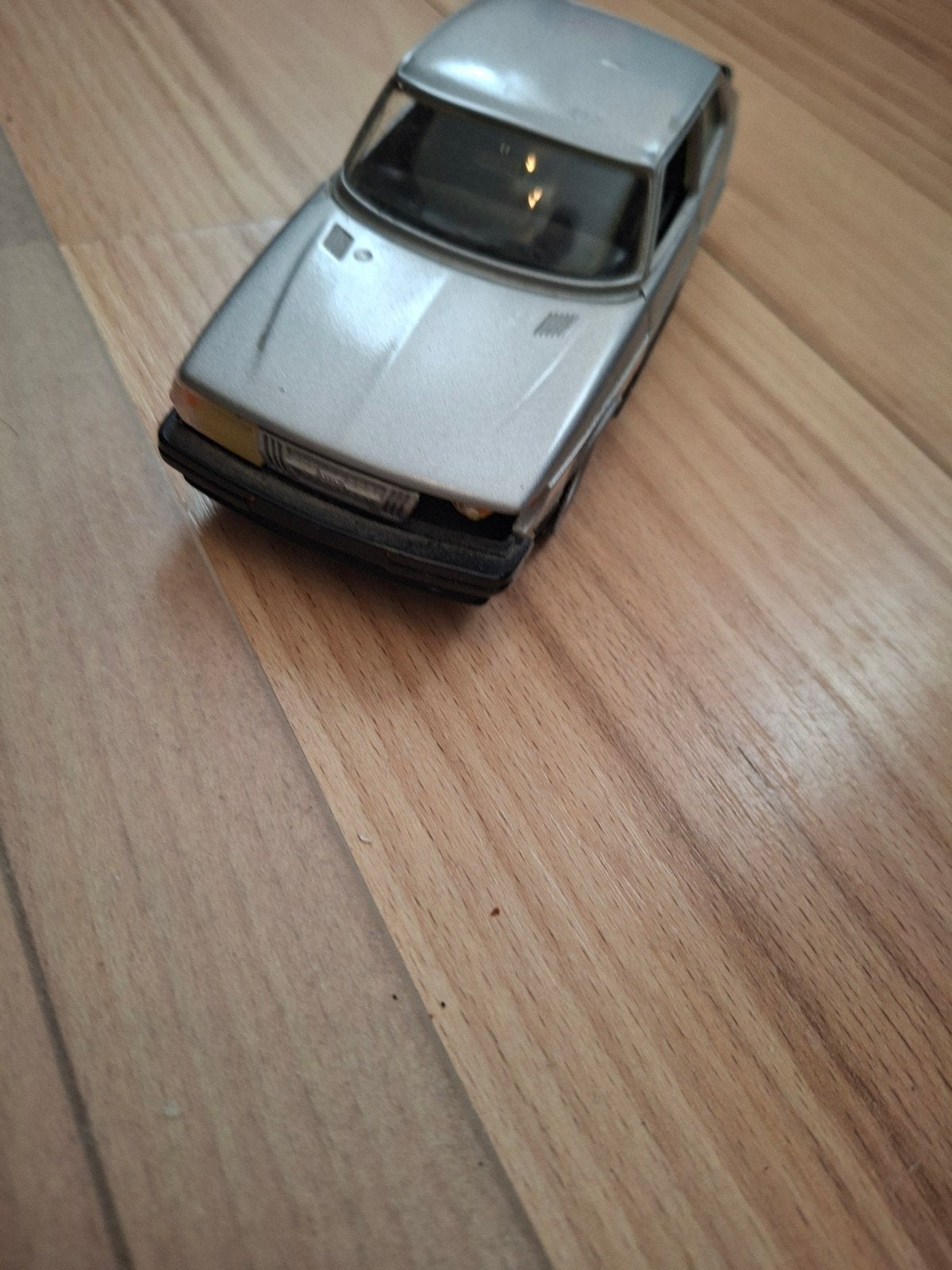 Saab 900 Turbo modelauto (zilver), Ophalen of Verzenden, Gebruikt