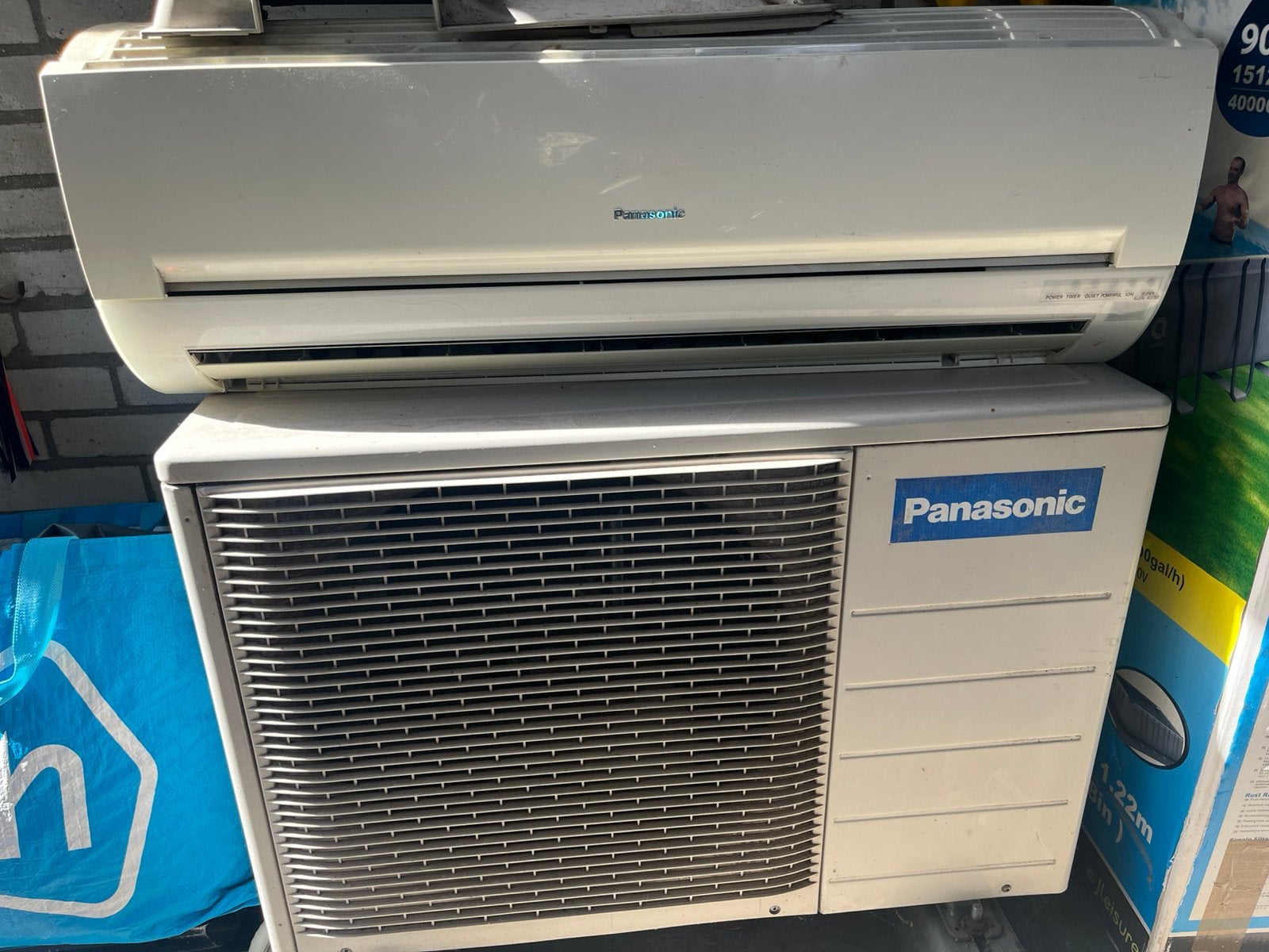Panasonic airco, Ophalen, Gebruikt, Minder dan 60 m³, 3 snelheden of meer
