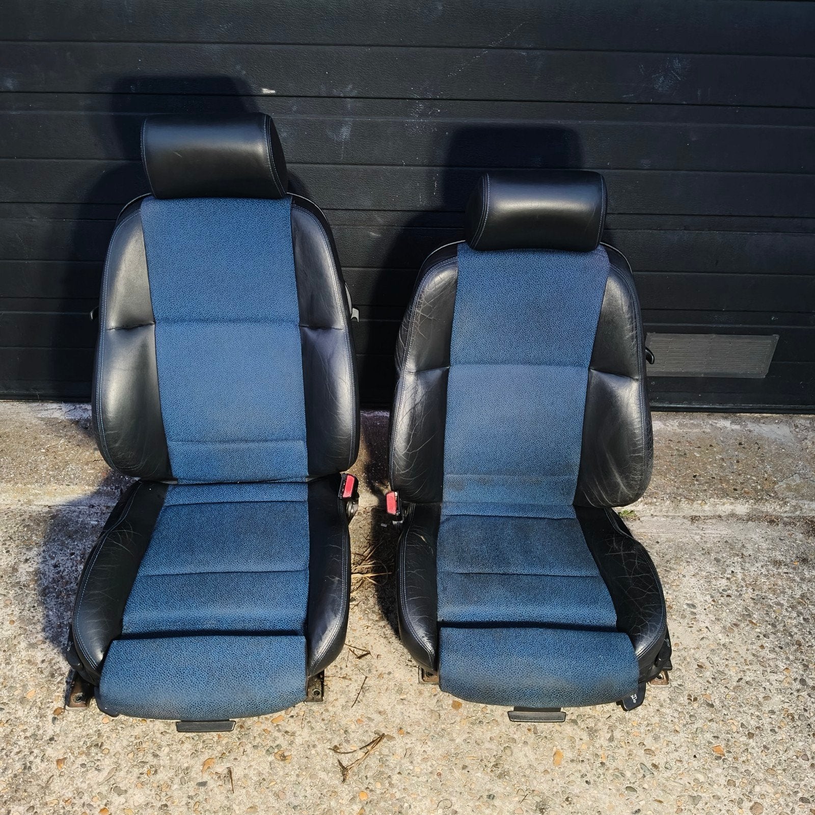 BMW E36 Sportinterieur - Half leder blauw, Auto-onderdelen, Ophalen, Gebruikt, BMW