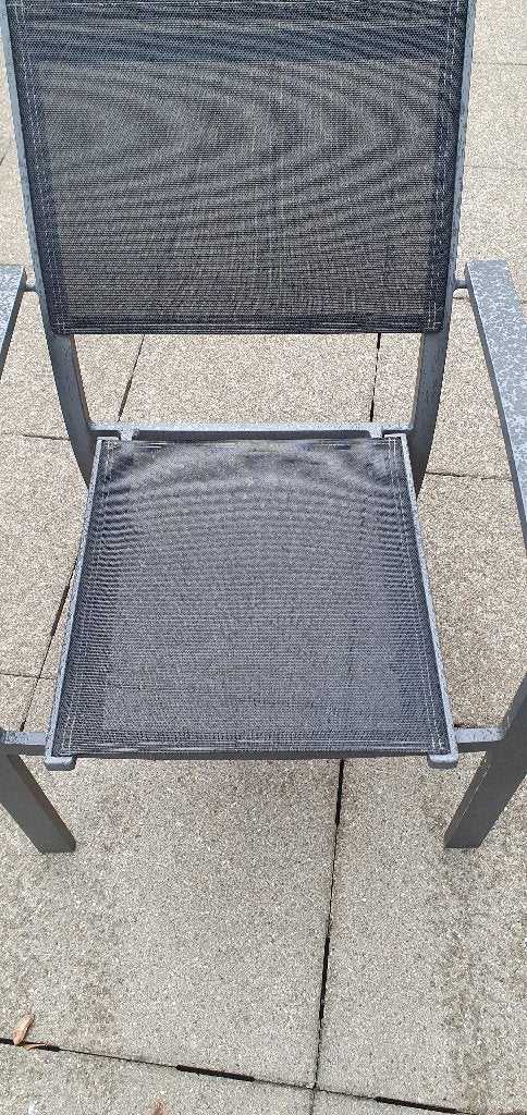 terras- tuinstoelen, Ophalen, Gebruikt, Aluminium, Stapelbaar