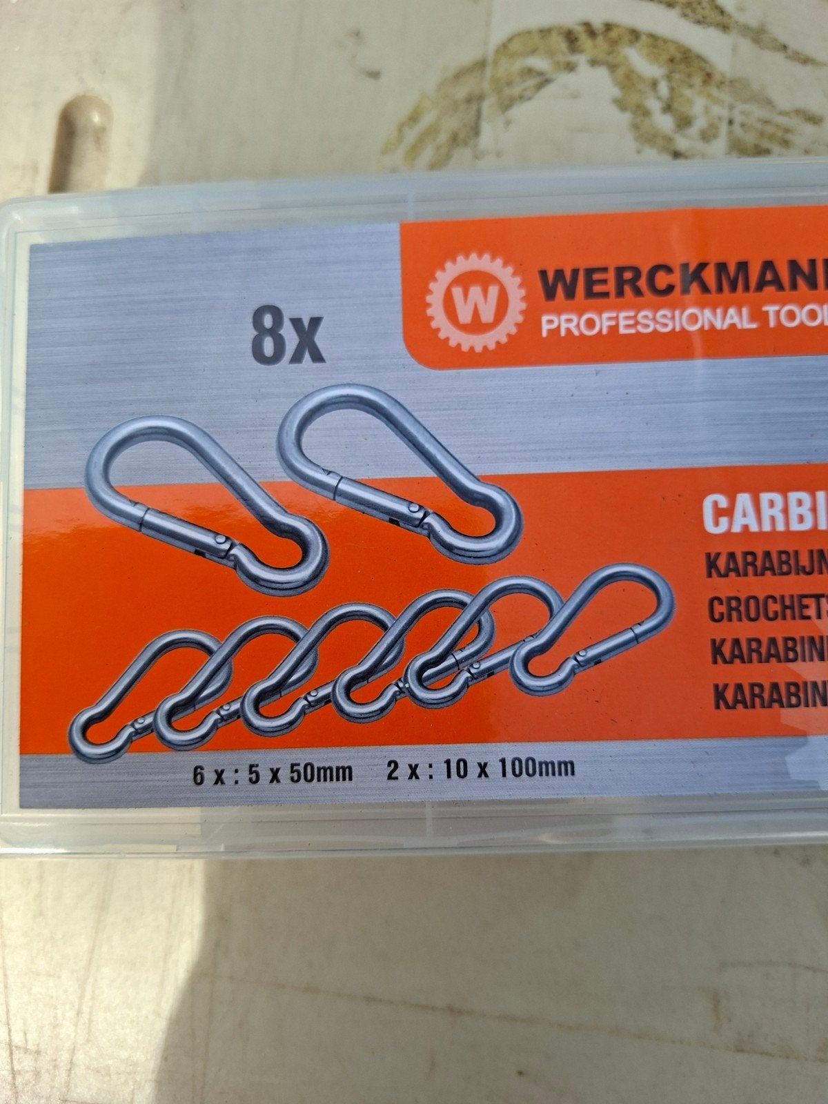 Nieuwe Karabijnhaken Set - Werckmann Professional Tools, Ophalen of Verzenden, Nieuw, Overige typen