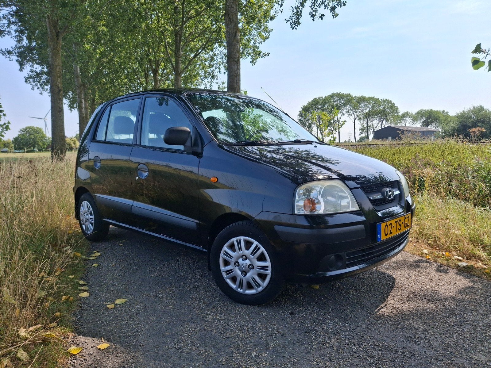 Hyundai Atos 1.1 2007 Zwart 5 drs nieuwe APK, Auto's, Voorwielaandrijving, 31 €/maand, 4 cilinders, Zwart