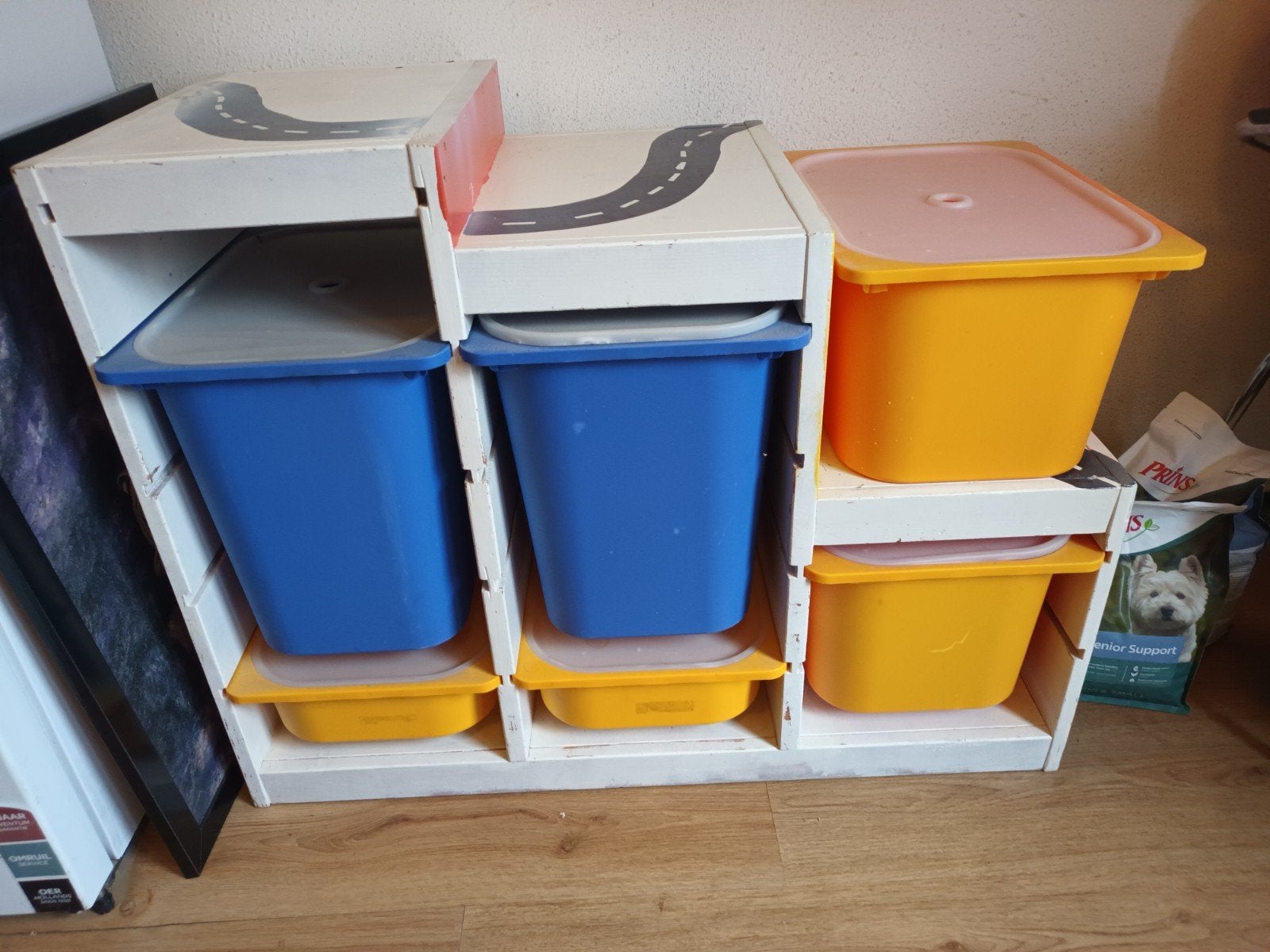 ikea kast met opbergbakken, Ophalen