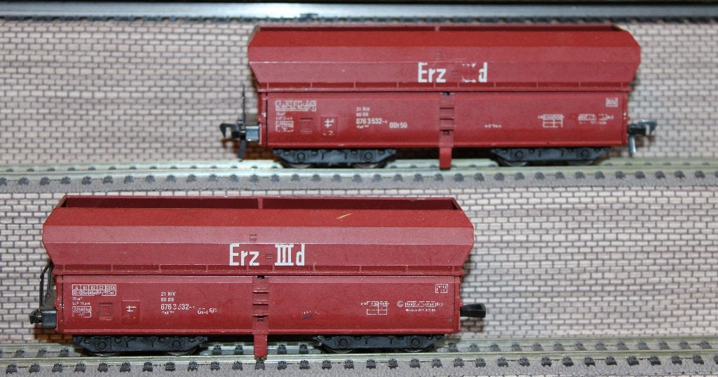 Fleischmann  2 x zijlosser, Hobby en Vrije tijd, Modeltreinen | H0, Gebruikt, Gelijkstroom, Fleischmann, Wagon