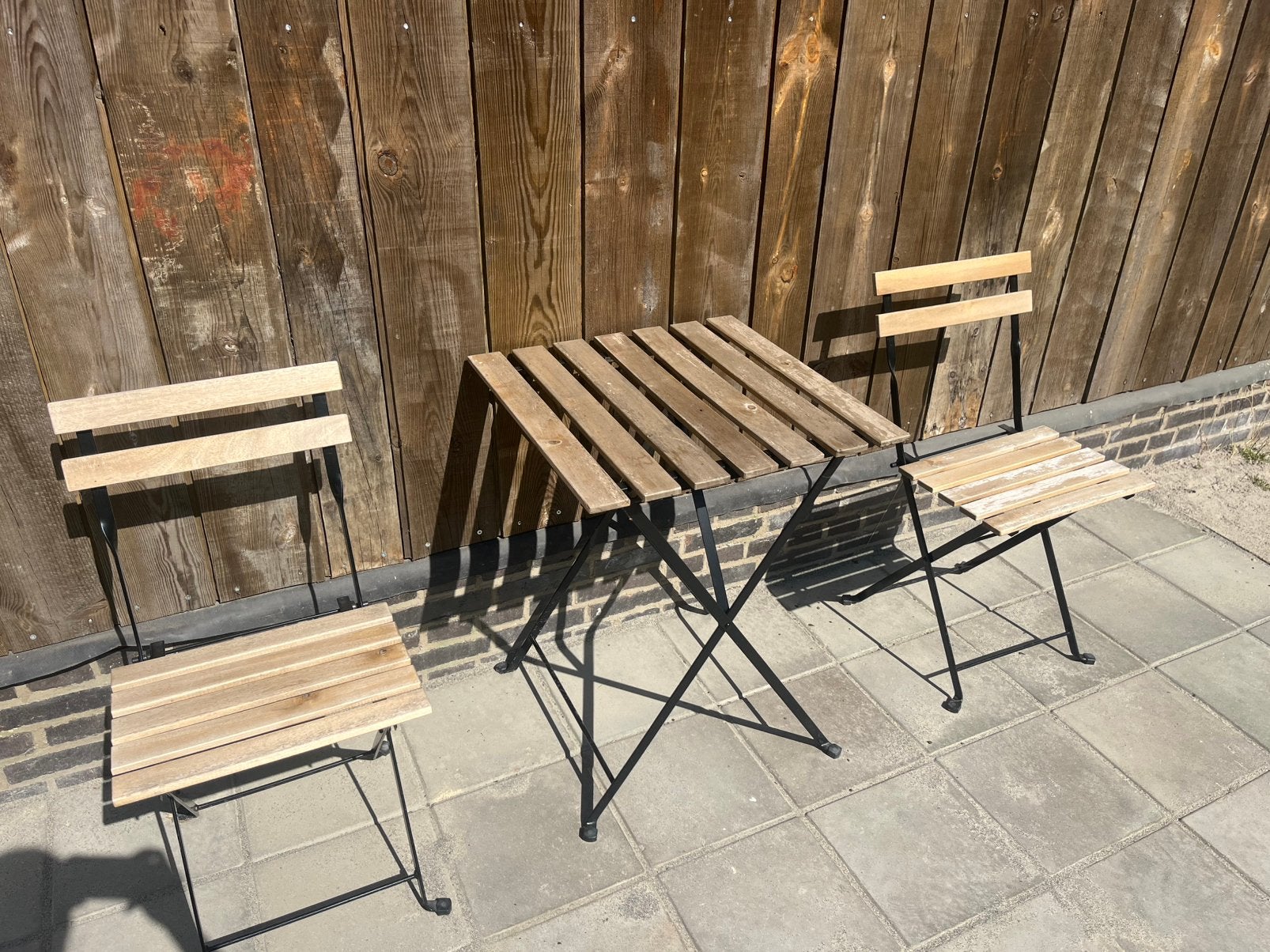 Balkonset IKEA, Tuin en Terras, Tuinsets en Loungesets, Ophalen, Gebruikt, 2 zitplaatsen, Tuinset