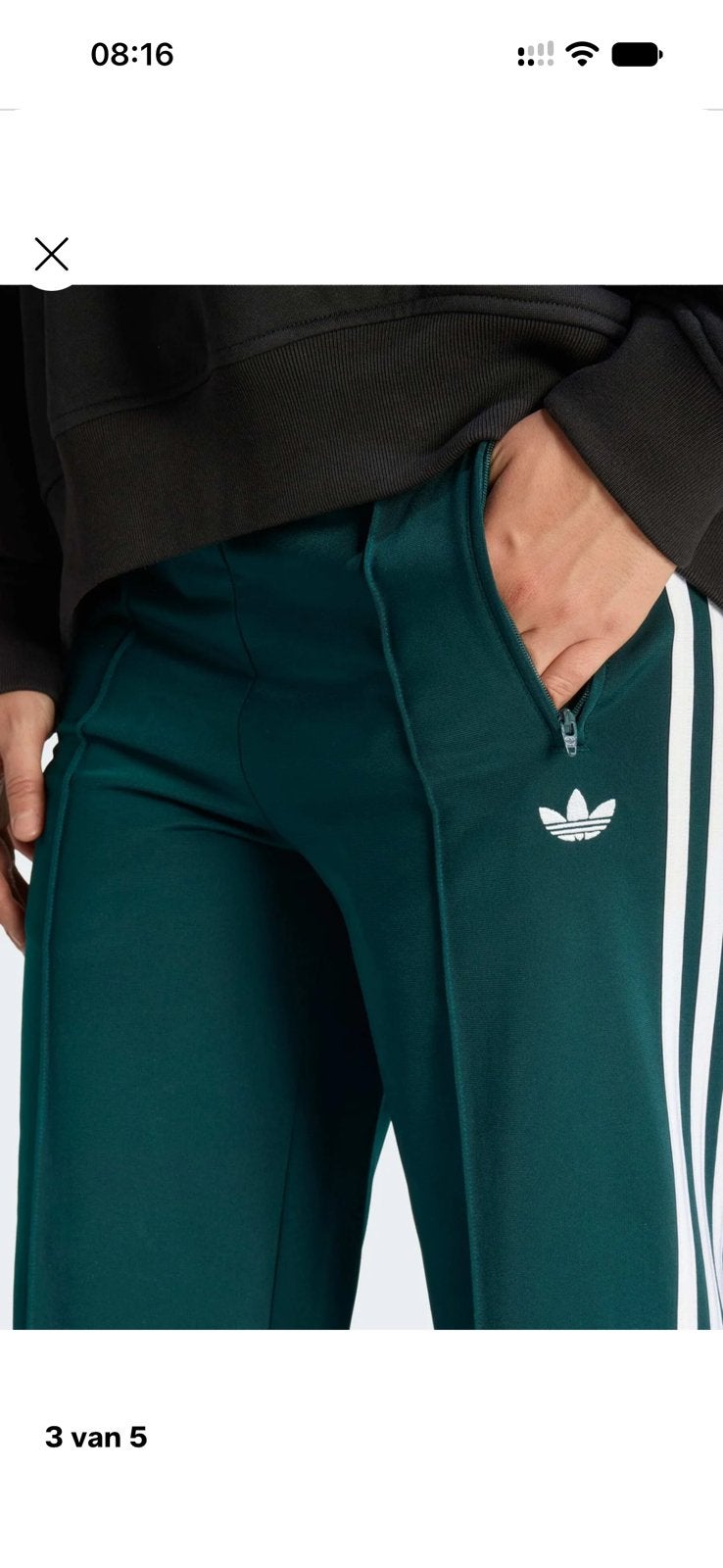 Adidas firebird broek maat S nieuw, Zwart, Overige typen, Ophalen of Verzenden, Zo goed als nieuw