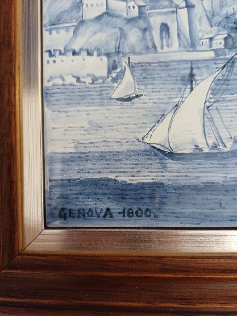Ingelijst keramiek Fenice Albisola, Ophalen of Verzenden