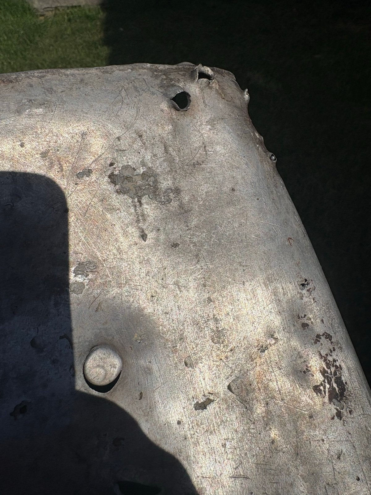 Mg 42 munitiekistje battledamage - Bodemvondst 1940, Verzamelen, Ophalen of Verzenden, Landmacht, Duitsland, Hulzen of Bodemvondsten