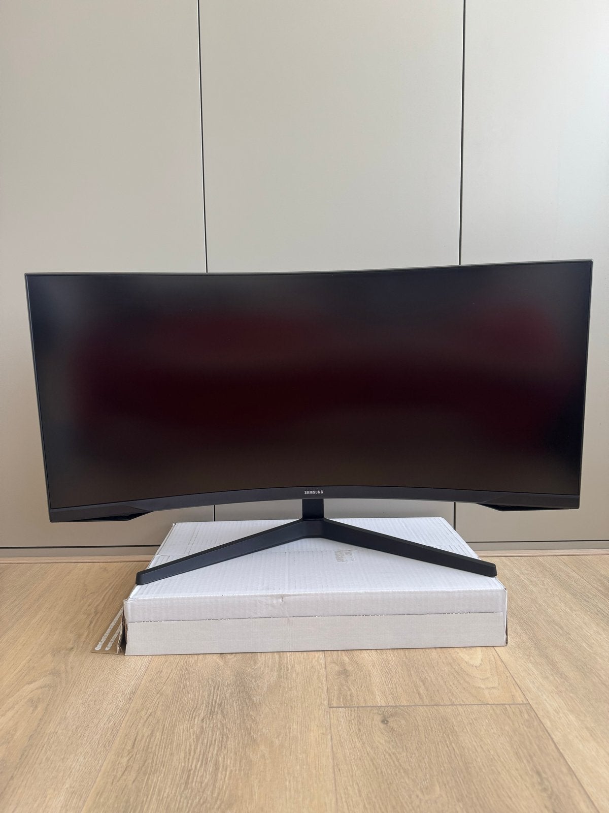 Samsung G5 34 inch Curved Gaming Monitor C34G55TWWP, Curved, VA, Zo goed als nieuw, 1 tot 2 ms