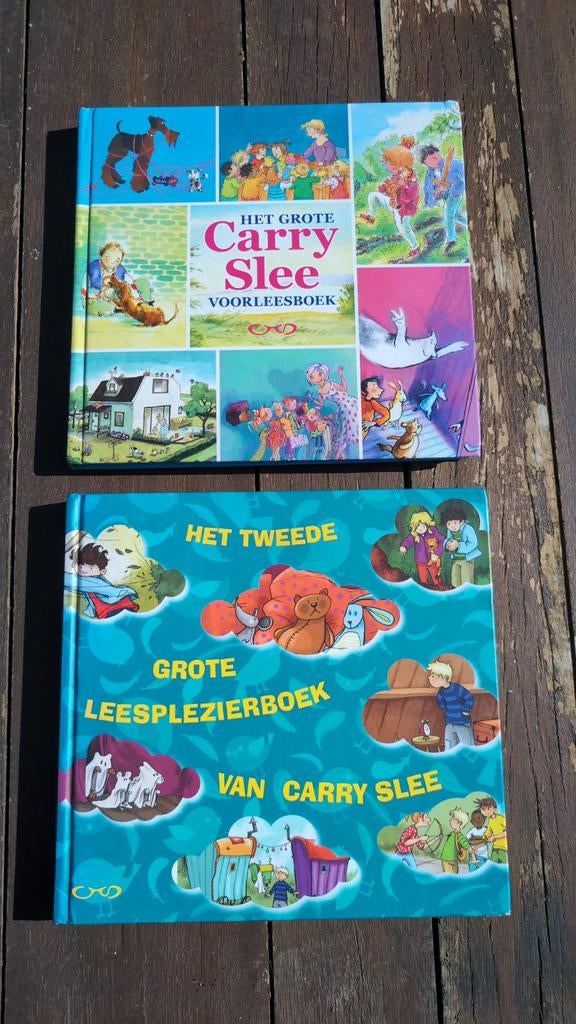 2 voorleesboeken van Carry Slee: Het Grote Voorleesboek & He, Ophalen of Verzenden, Gelezen, Carry Slee, Fictie algemeen